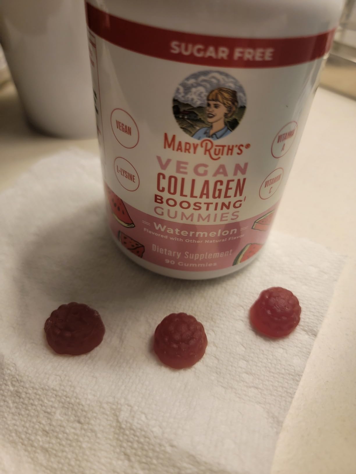 MARYRUTH'S Organics Vegan Collagen for Women & Men, Collagen Boosting Gummies, Skin Care, Lysine, Vitamin C, Vitamin A, Amla, Supplement for Hair & Skin, Vegan, Non-GMO, Gluten Free, 90 Servings customer photo 2