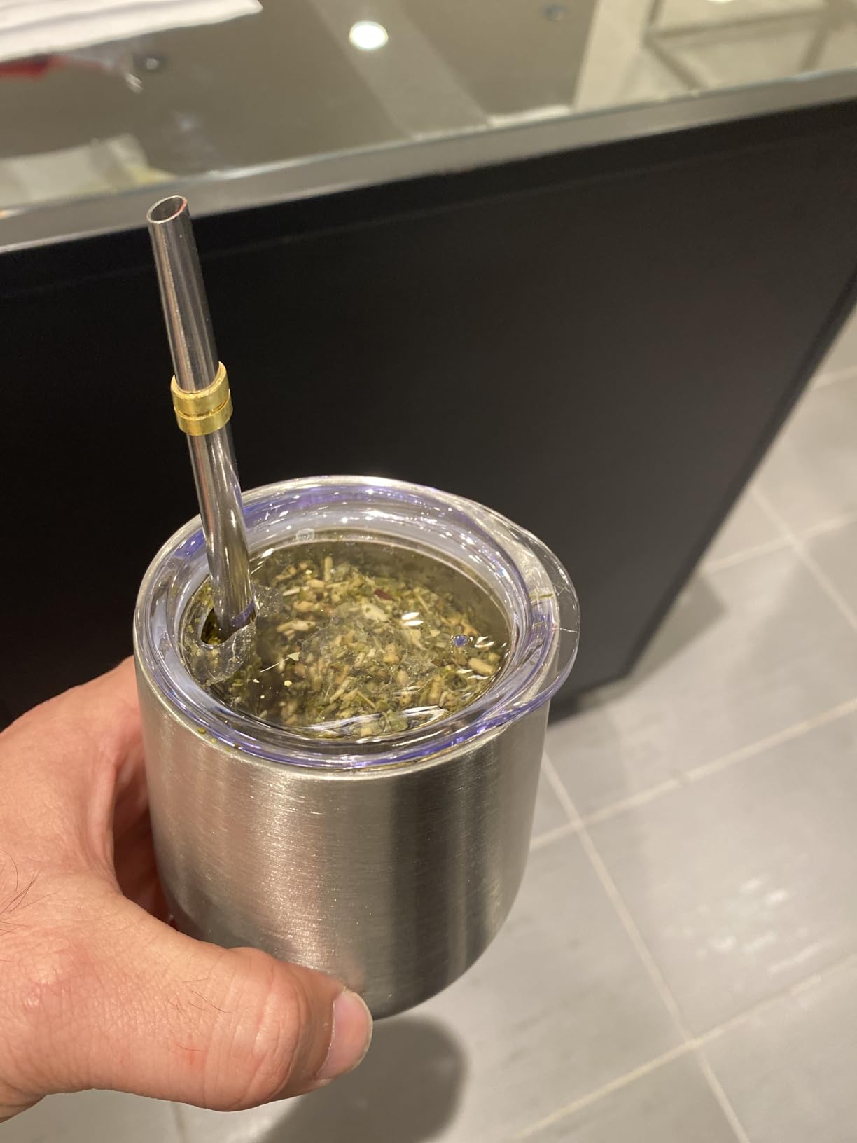 BALIBETOV Premium Stainless Steel Yerba Mate Gourd Set, 5 Pcs Including 12 oz Gourd with Lid, 2 Bombillas, Cleaning Brush | BPA Free, Insulated customer photo 1