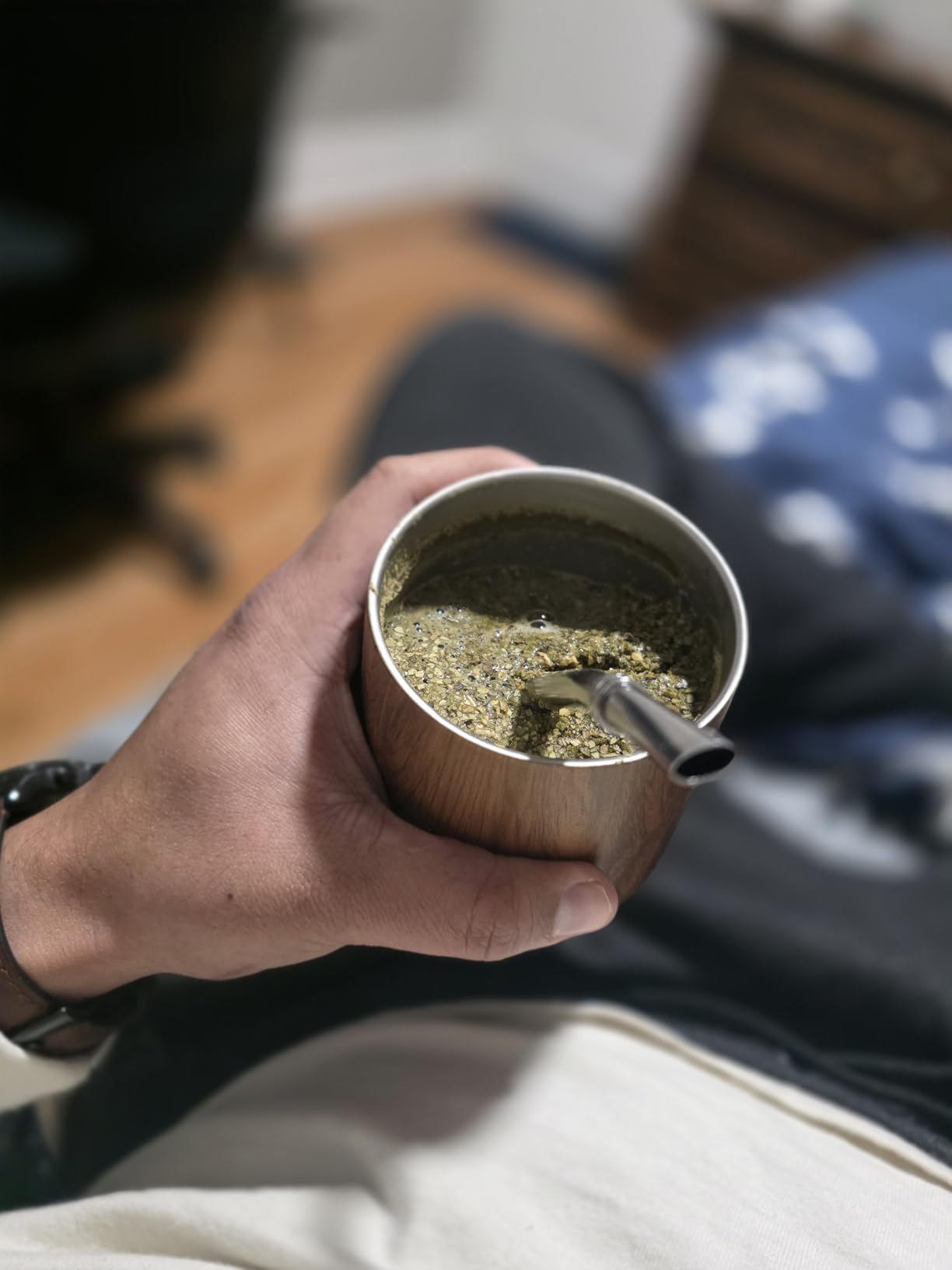 BALIBETOV Premium Stainless Steel Yerba Mate Gourd Set, 5 Pcs Including 12 oz Gourd with Lid, 2 Bombillas, Cleaning Brush | BPA Free, Insulated customer photo 2