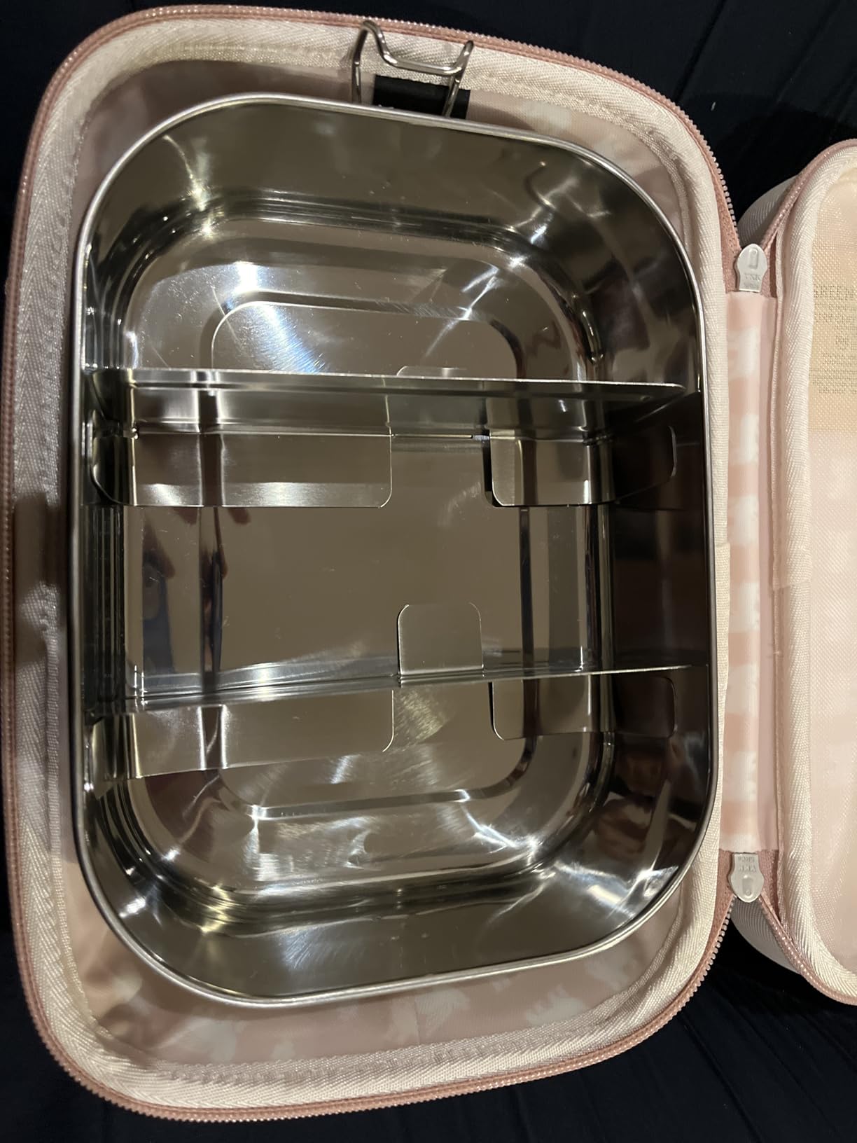 Blockhütte Stainless Steel Lunch Box for Adults, 47oz, Bento Box 3 Compartments with Free Sealing, Leak-Proof Container, Metal Lunchbox for Travel, Work, Eco-Friendly Meal Storage Solution customer photo 1