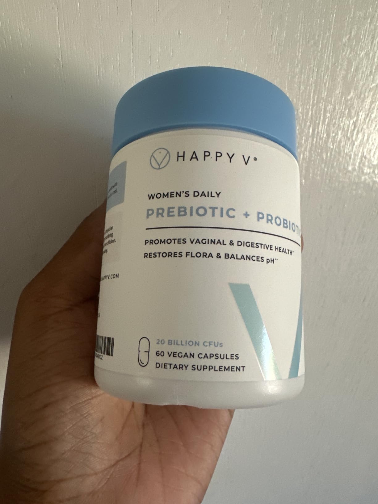 Happy V Dr. Formulated Vaginal Probiotics for Women Odor & Itch Support, Urinary & Gut Health, pH Balance | Womens Daily Probiotic with Patented Prebiotics & Lactobacillus for Feminine Wellness customer photo 2