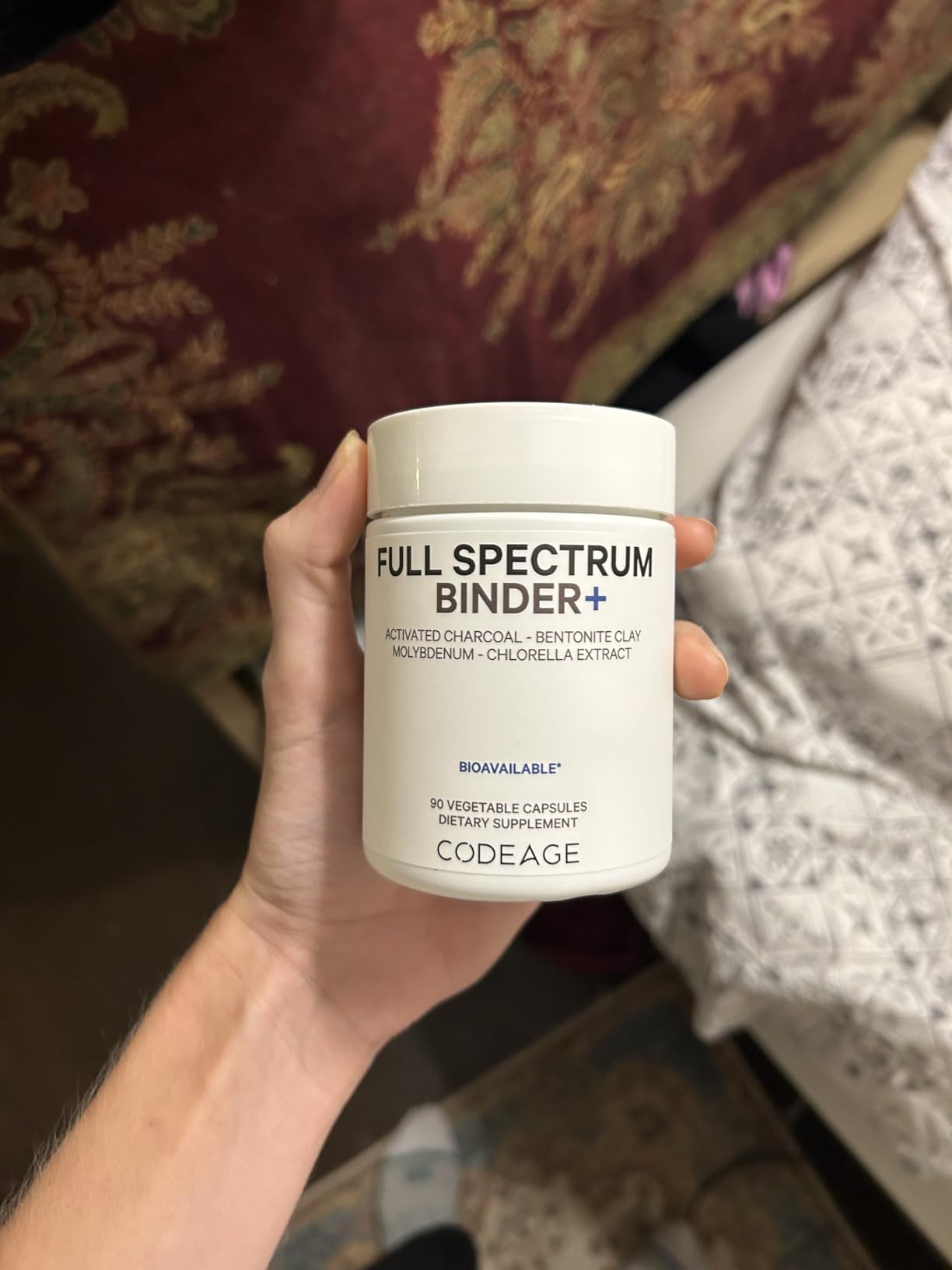 Codeage Binder + Systemic Binder Supplement - Activated Charcoal Pills, Bentonite Clay Mineral Powder, Fulvic & Humic Acids, Molybdenum, Carbon Forms - 90 Capsules customer photo 2