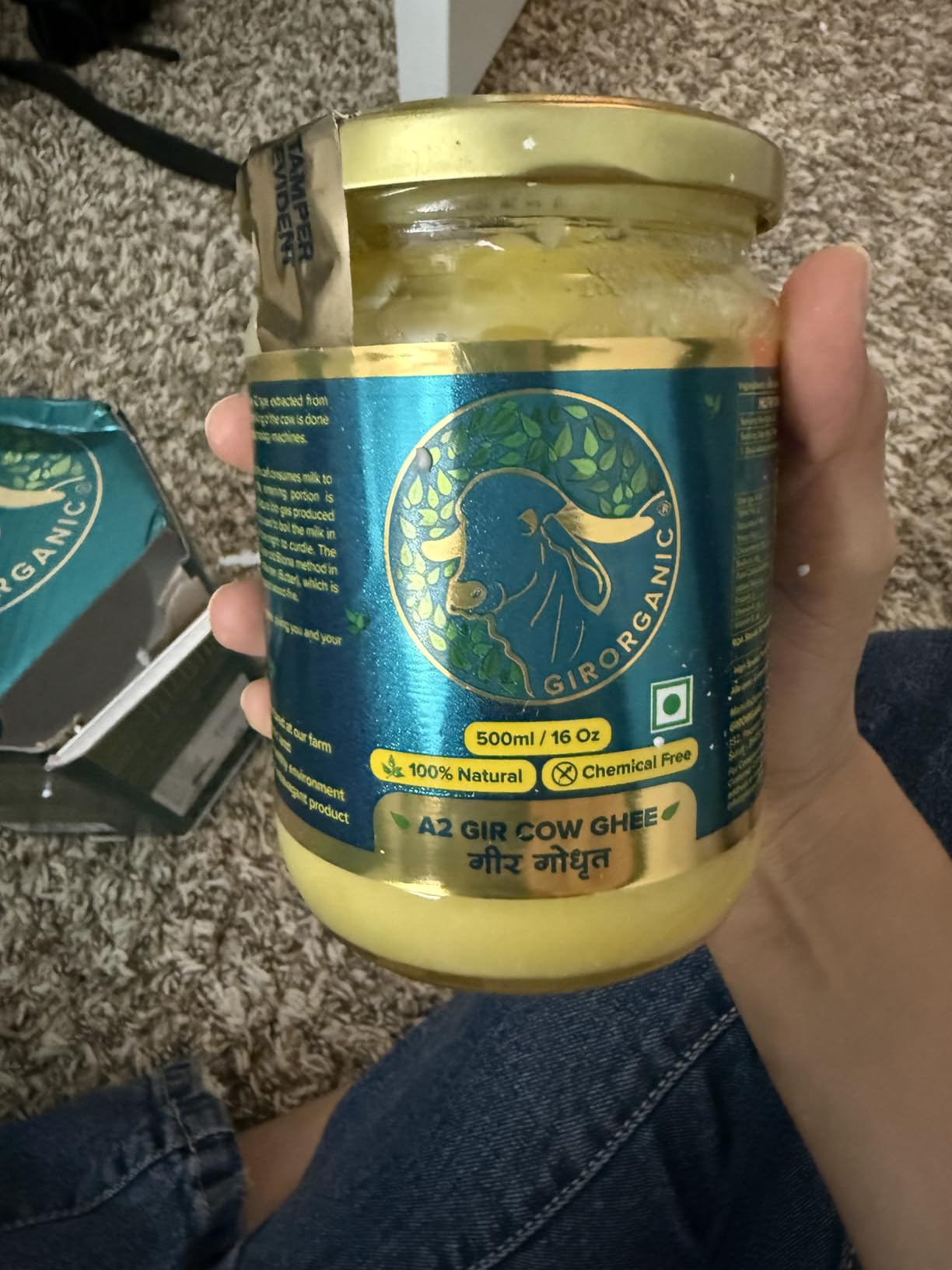 GirOrganic A2 Ghee Butter Organic Grass Fed 32 oz | Healthy Butter Alternative A2 Ghee Organic Grass Fed for Cooking & Daily Use, Keto Friendly, Non-GMO & Lactose-Free, 32 Oz customer photo 2