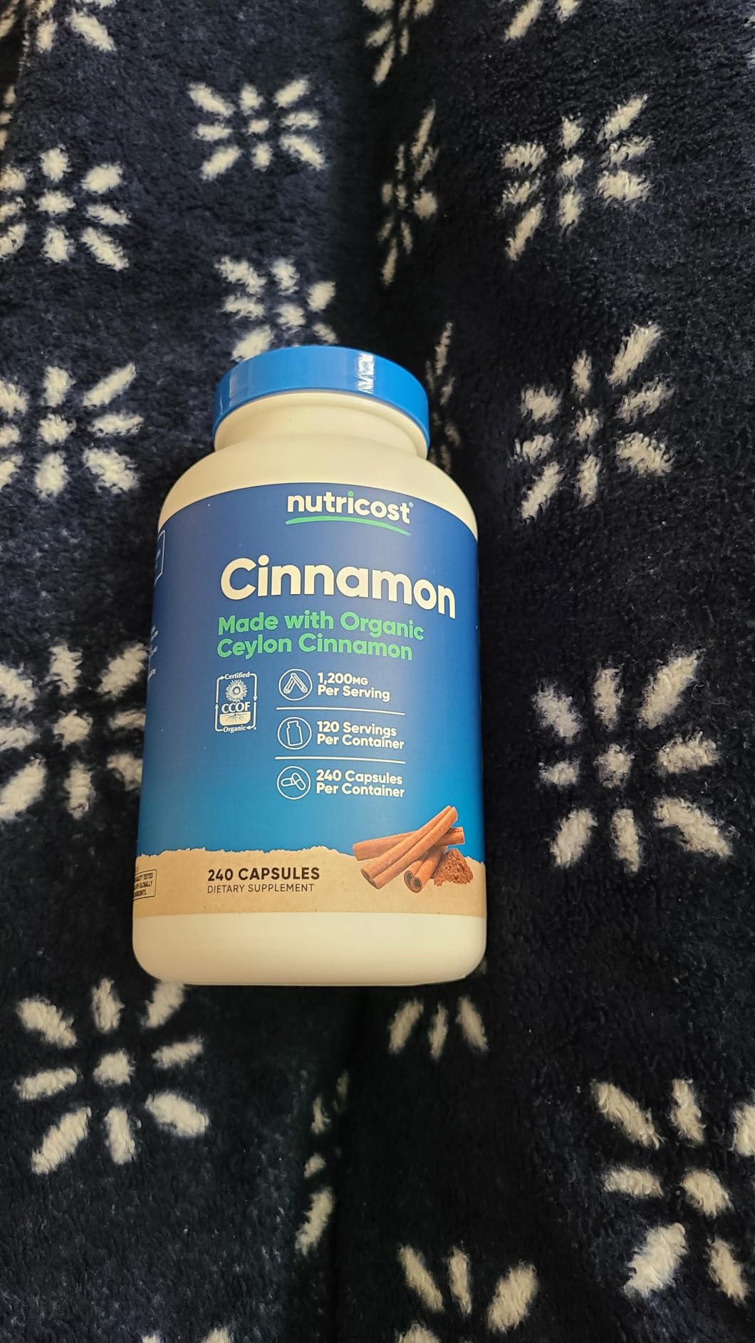 Nutricost Cinnamon (Ceylon Cinnamon) 1,200mg Serving, 150 Capsules - Made with Organic Cinnamon, Gluten Free, Non-GMO customer photo 2