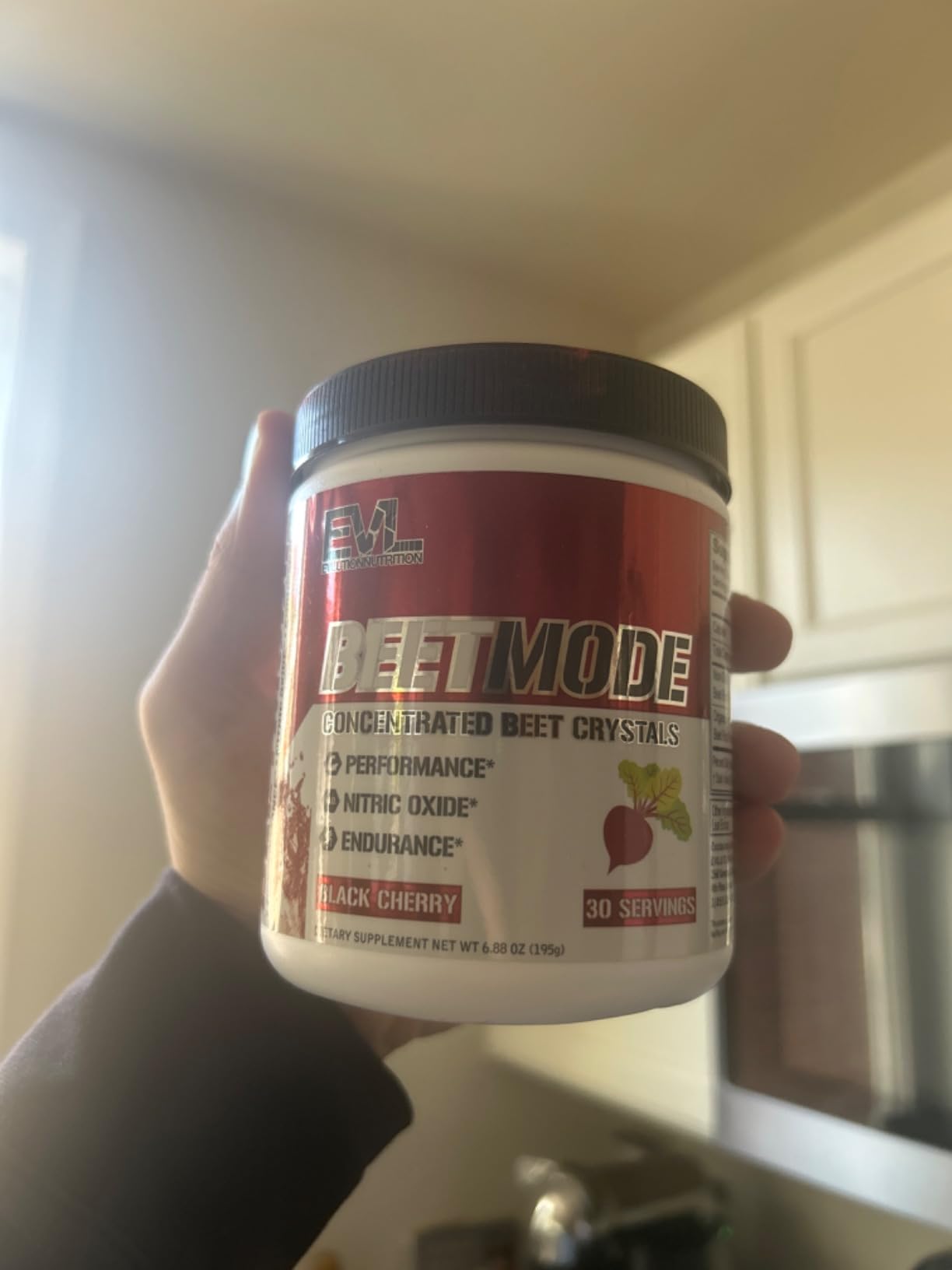 Evlution Nutrition BeetMode - Beet Root Powder - Nitric Oxide Booster - Black Cherry Flavor - Pre or Post-Workout Supplement for Enhanced Energy & Performance - Vegan & Gluten Free - 30 Servings customer photo 1