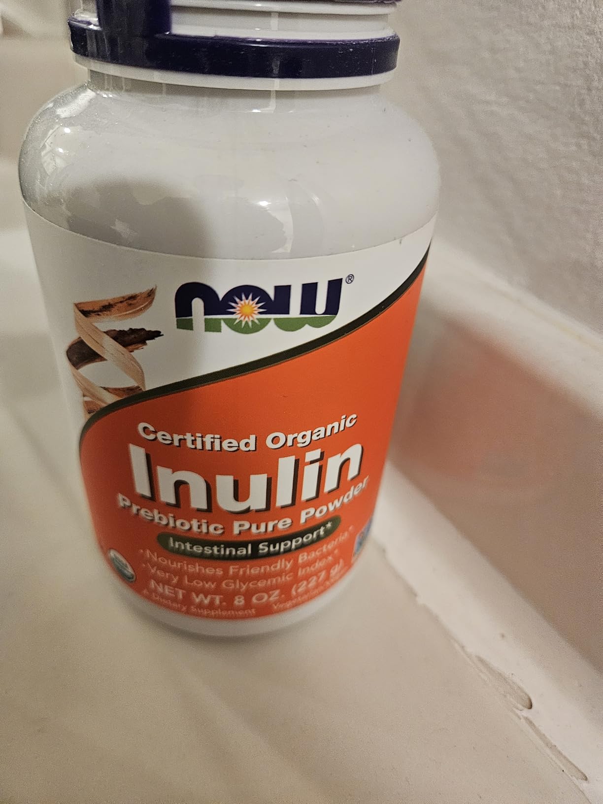 NOW Foods Supplements, Inulin Prebiotic Pure Powder, Certified Organic, Non-GMO Project Verified, Intestinal Support*, 1-Pound customer photo 1