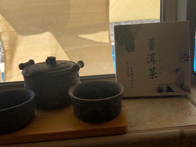SANRAN Aged Pu-erh Tea, Ripe Puerh Tea Cake, Fermented Chinese Black Tea, 100g/3.53oz customer photo 2