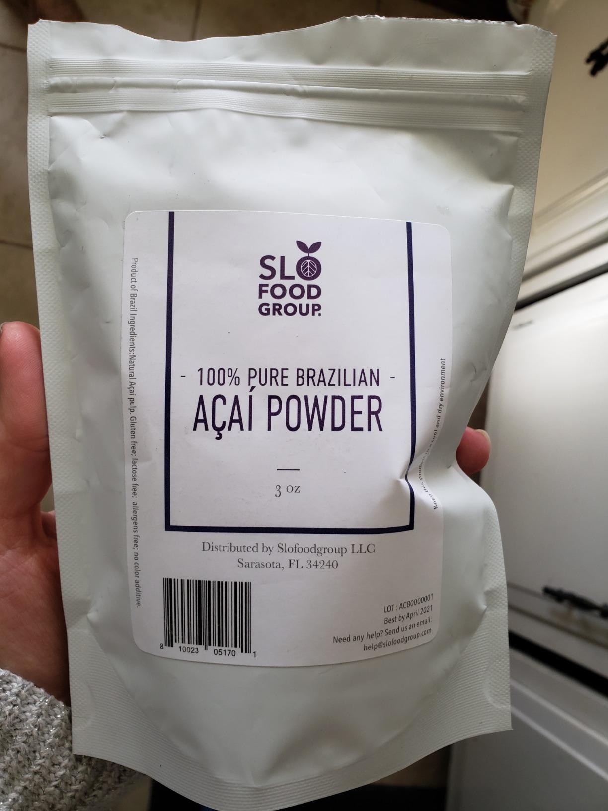 Slofoodgroup Freeze Dried Acai Powder - Pure Acai Powder from Brazil (.25Lb/4oz Acai), Acai Fruit Powder customer photo 1
