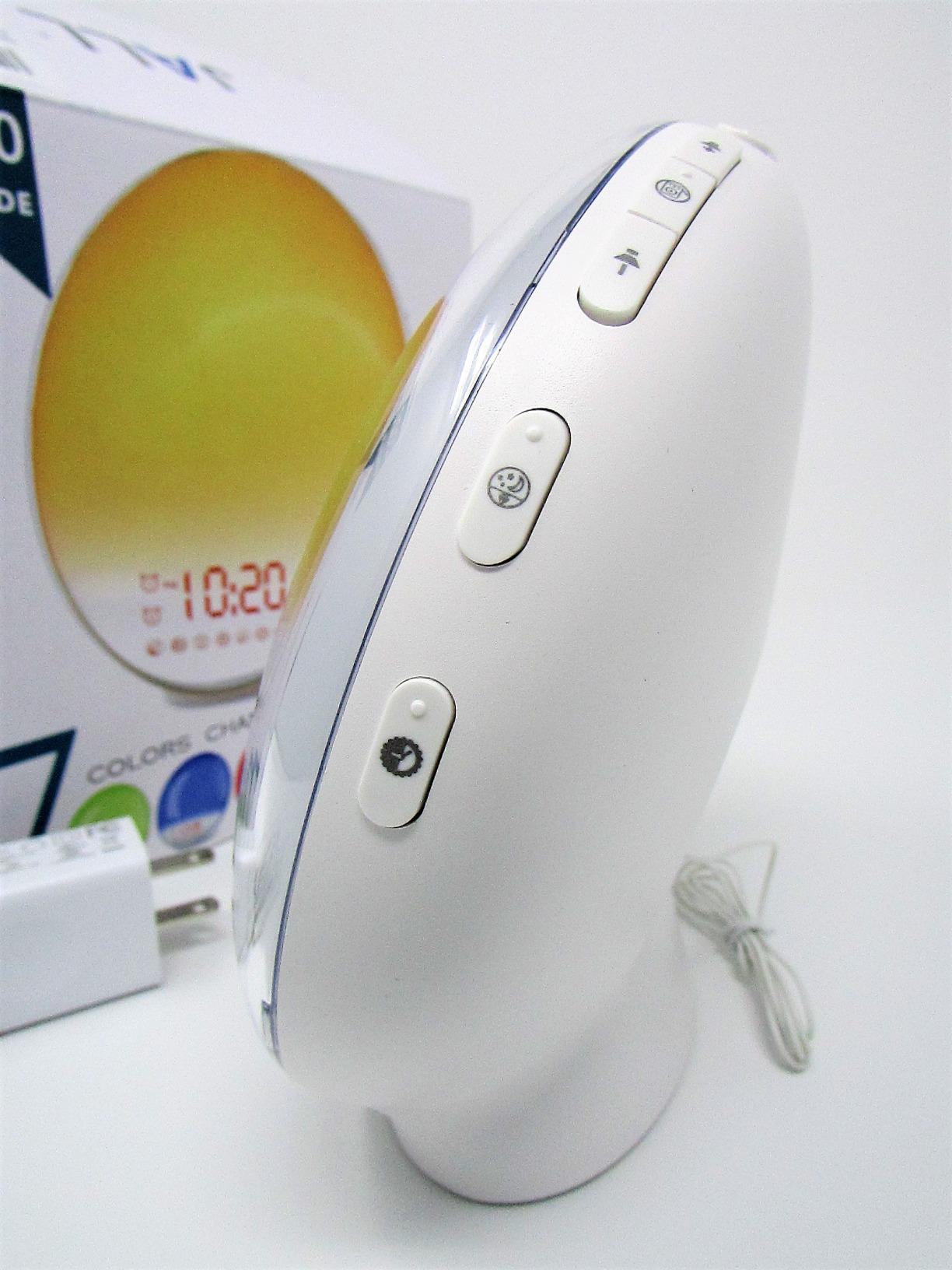 JALL Full-Screen Wake Up Light Sunrise Alarm Clocks for Bedrooms, White Noise Machine for Heavy Sleepers, 25 Natural Sounds, Dual Alarms, FM Radio, 17 Dimmable Colors, Bluetooth Speaker customer photo 2