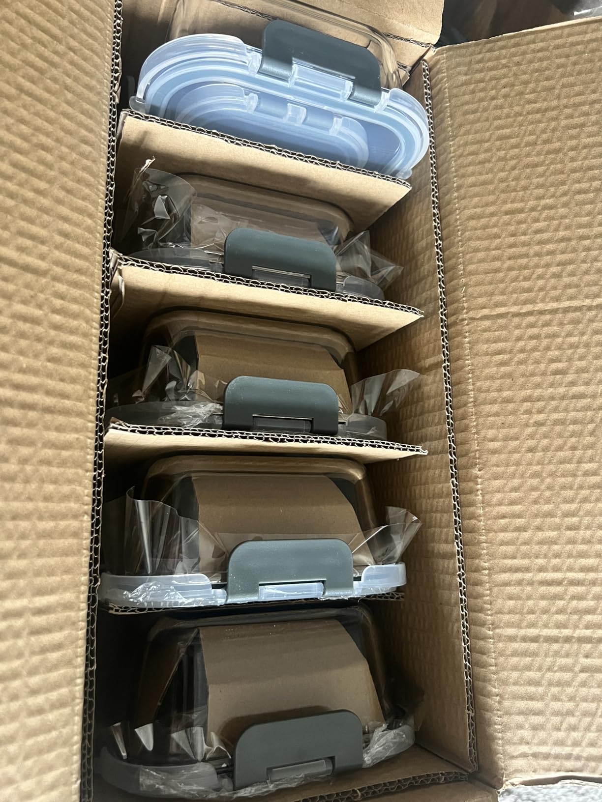 M MCIRCO 10 Pack Glass Food Storage Containers with Lids, Gray customer photo 2