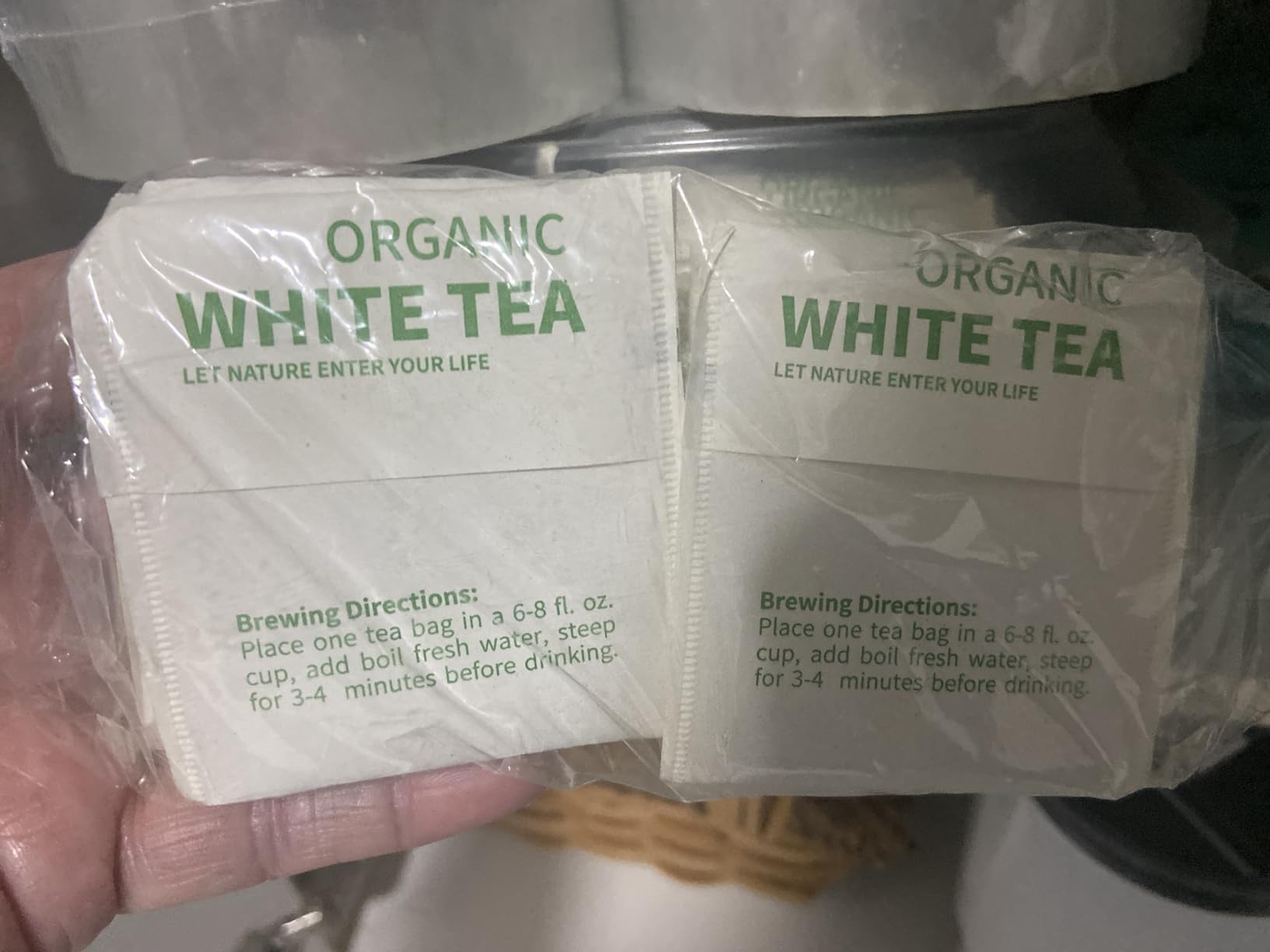 Imozai Organic White Tea Bags 100 Count Individually Wrapped customer photo 1