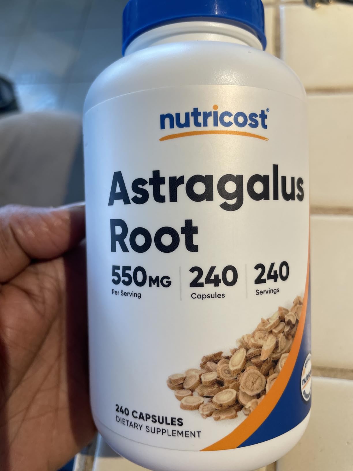 Nutricost Astragalus Capsules 550mg, 240 Vegetarian Capsules - Non-GMO and Gluten Free customer photo 2