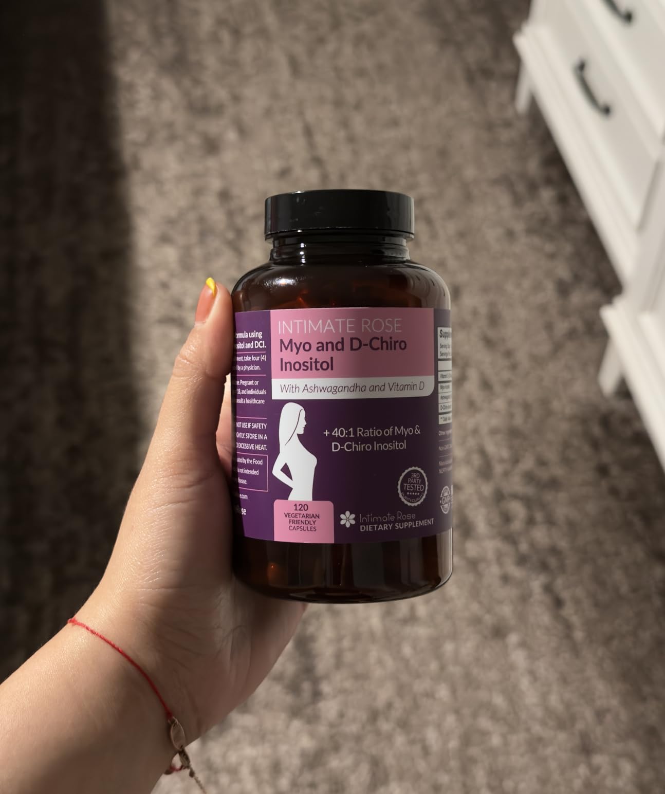 Intimate Rose Myo-Inositol & D-Chiro Inositol Supplement for Women - Hormone Balance & Ovarian Support for Women - Ideal 40:1 Ratio, Vitamin D3 + Ashwagandha customer photo 1