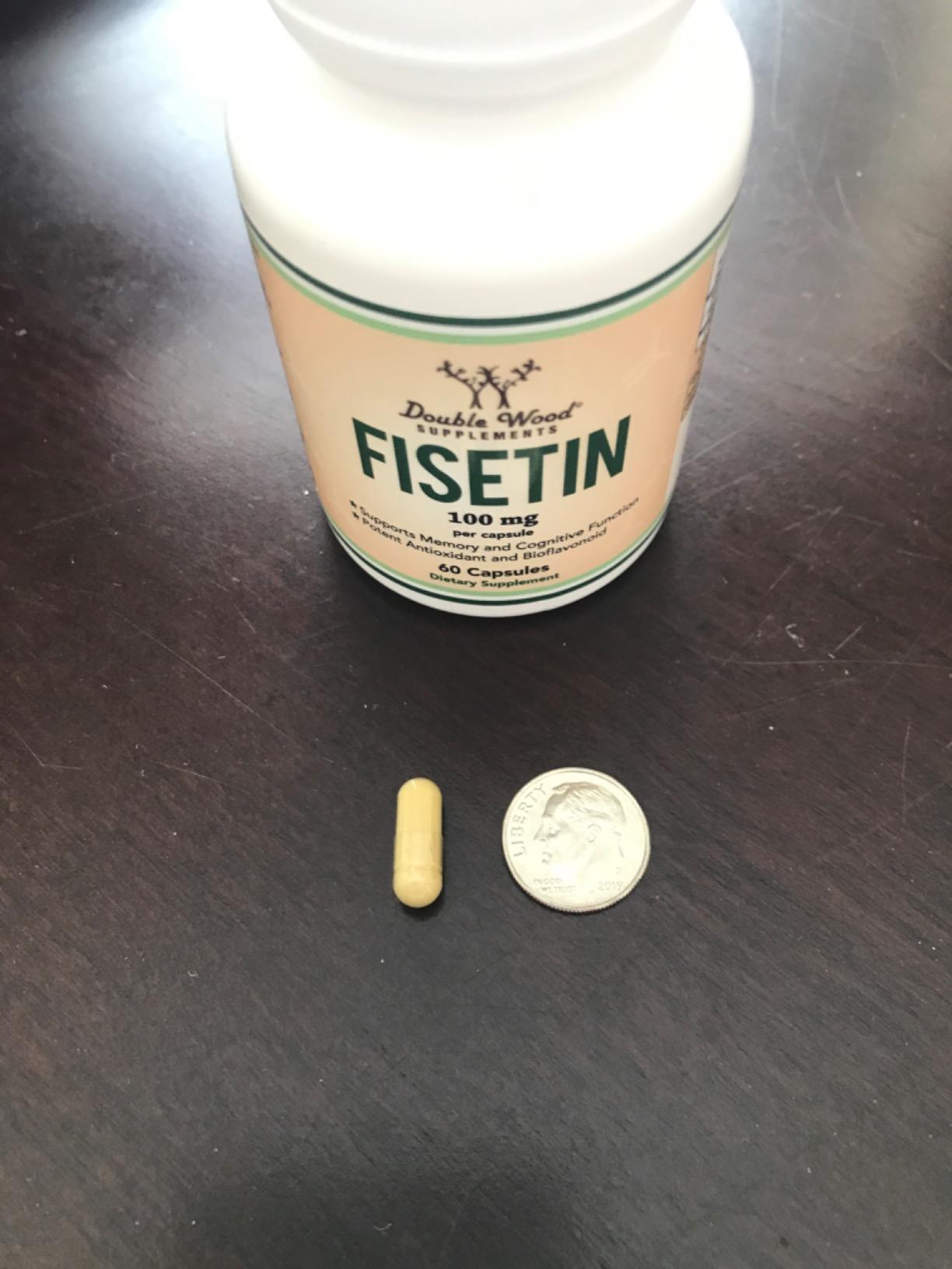 Fisetin Supplement - 100mg of Bioactive Flavnonols, 60 Count (Bioflavonoid Polyphenols Supplement Similar to Apigenin, Luteolin, and Quercetin) Aging Support Senolytic by Double Wood customer photo 2