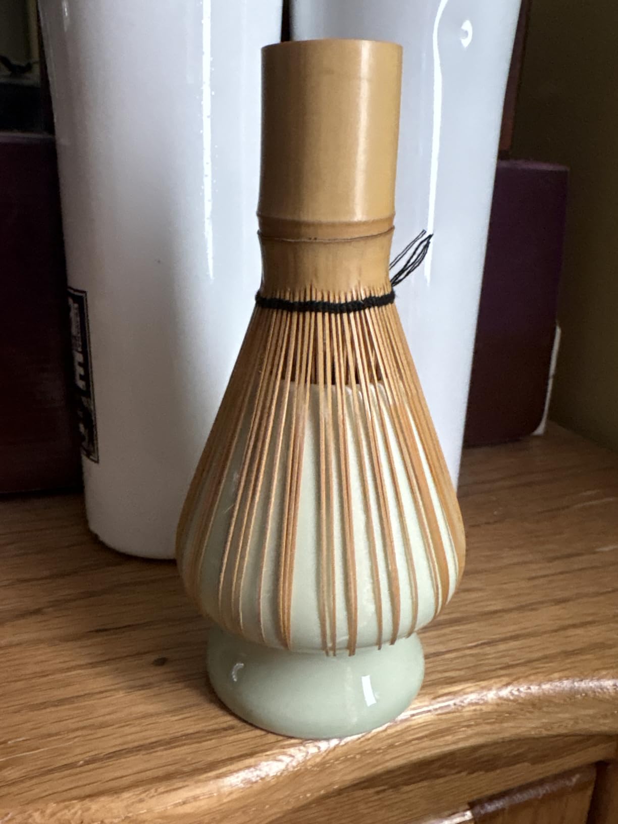 Maxmartt Chasen Stand, 1Pc Matcha Whisk Stand Ceramic Holder for Bamboo Matcha Chasen for Tea Set Accessories (Green) customer photo 1