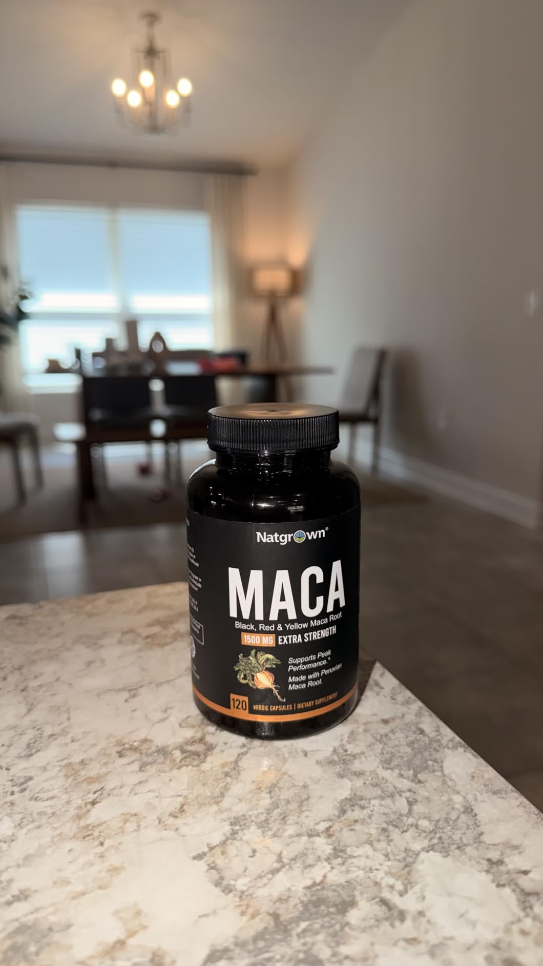 Natgrown Organic Maca Root Powder Capsules - Black, Red & Yellow - 1500 mg per Serving - Gelatinized Peruvian Maca Supplement - Non-GMO, Gluten-Free, Vegan - 120 Count customer photo 2