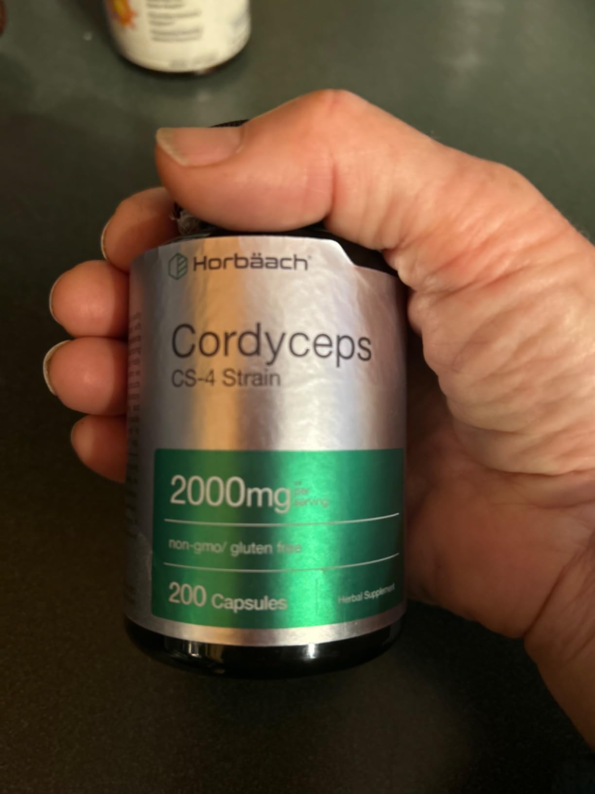 Horbäach Cordyceps Mushroom Capsules | 200 Count | CS-4 Strain Cordyceps Sinesis | Non-GMO Herbal Supplement customer photo 2