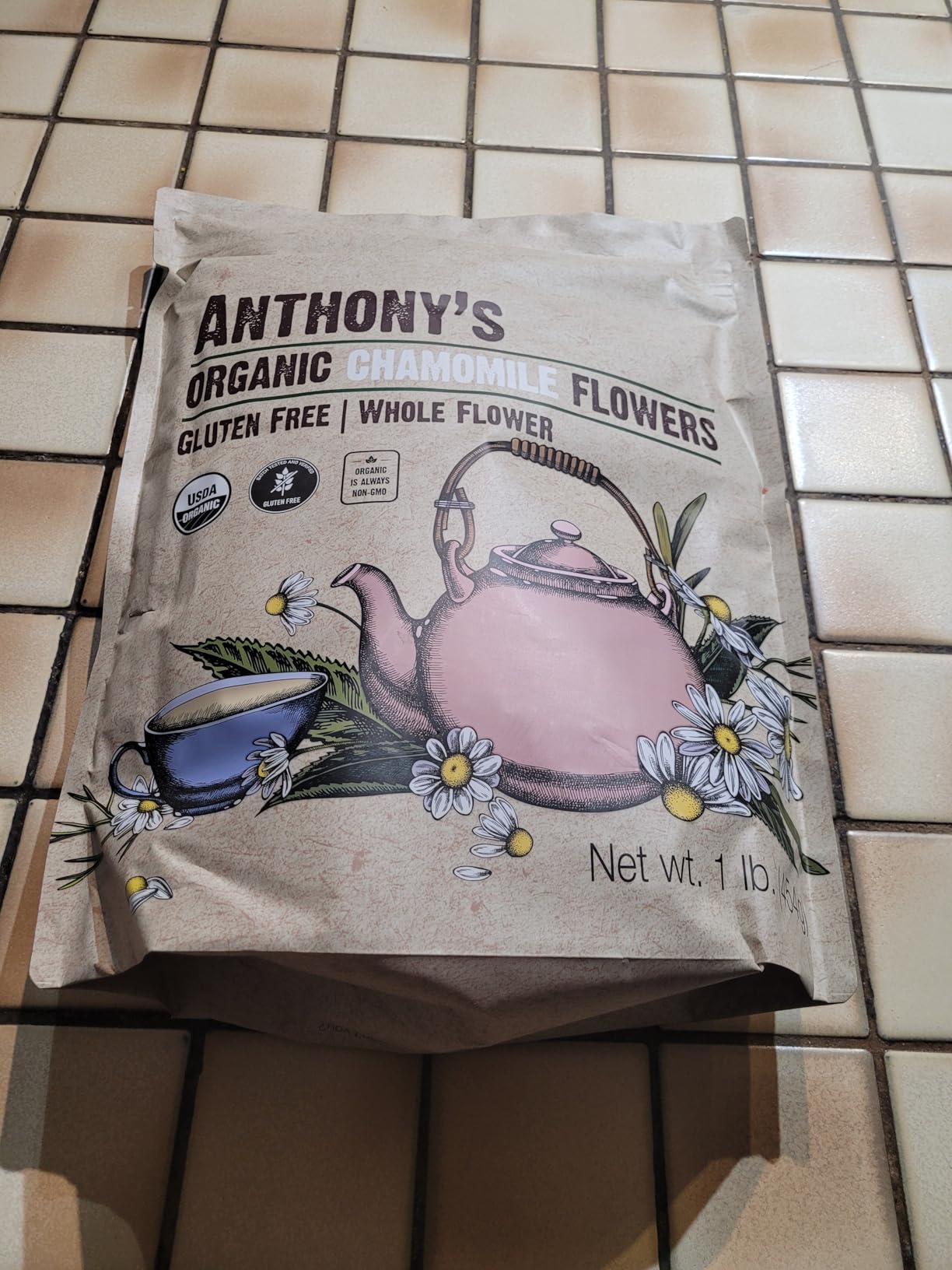 Anthony's Organic Chamomile Flowers, 1 lb, Whole, Loose Leaf, Gluten Free, Non GMO, Non Irradiated customer photo 2