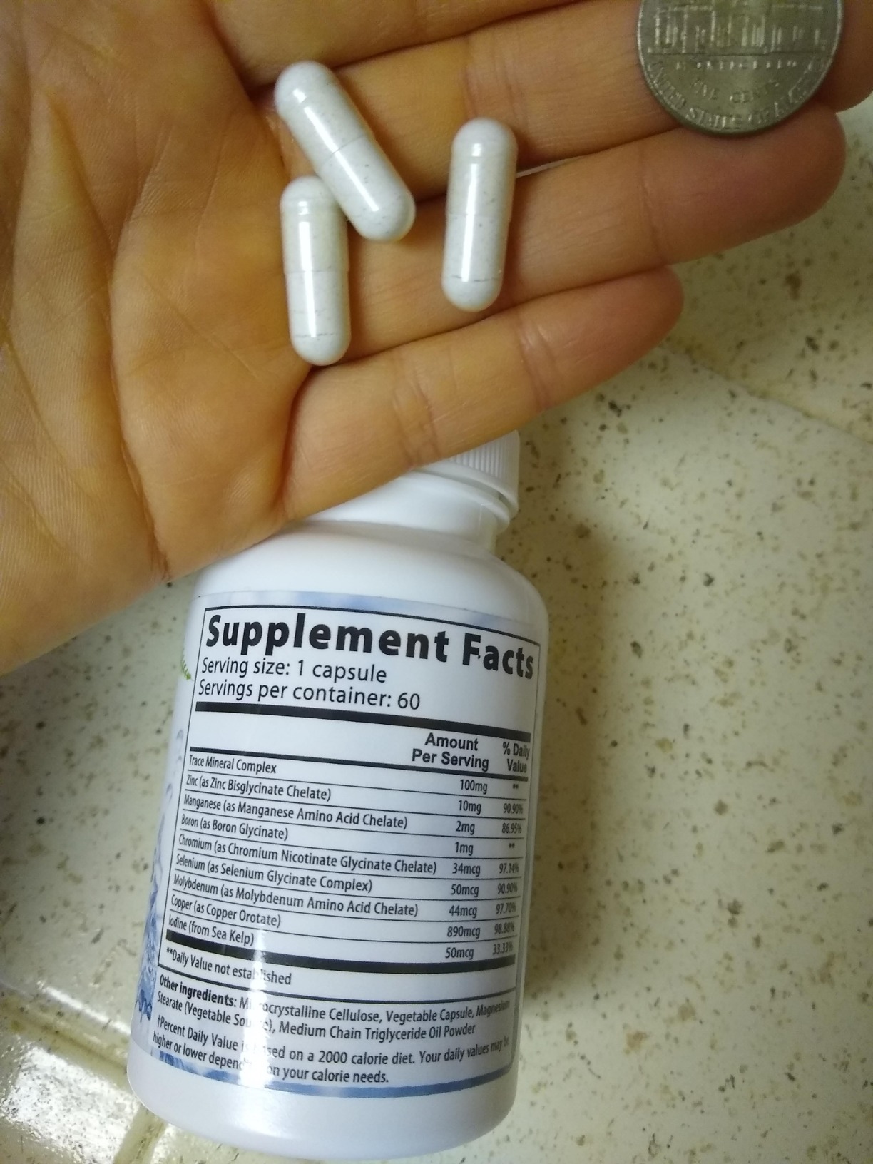 Dr. Berg Trace Minerals Enhanced Complex - Complete with 70+ Minerals Including 10 mg of Zinc - Dietary Supplement - 60 Capsules customer photo 1