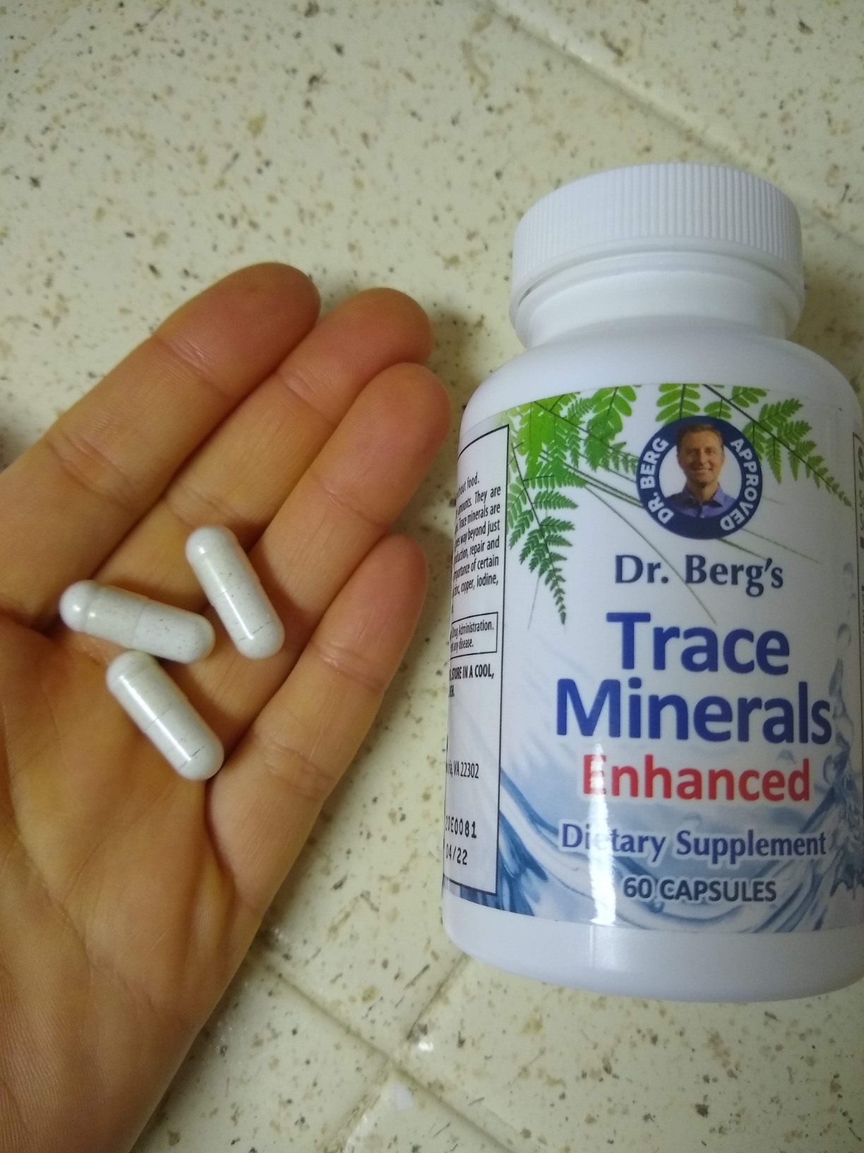 Dr. Berg Trace Minerals Enhanced Complex - Complete with 70+ Minerals Including 10 mg of Zinc - Dietary Supplement - 60 Capsules customer photo 2