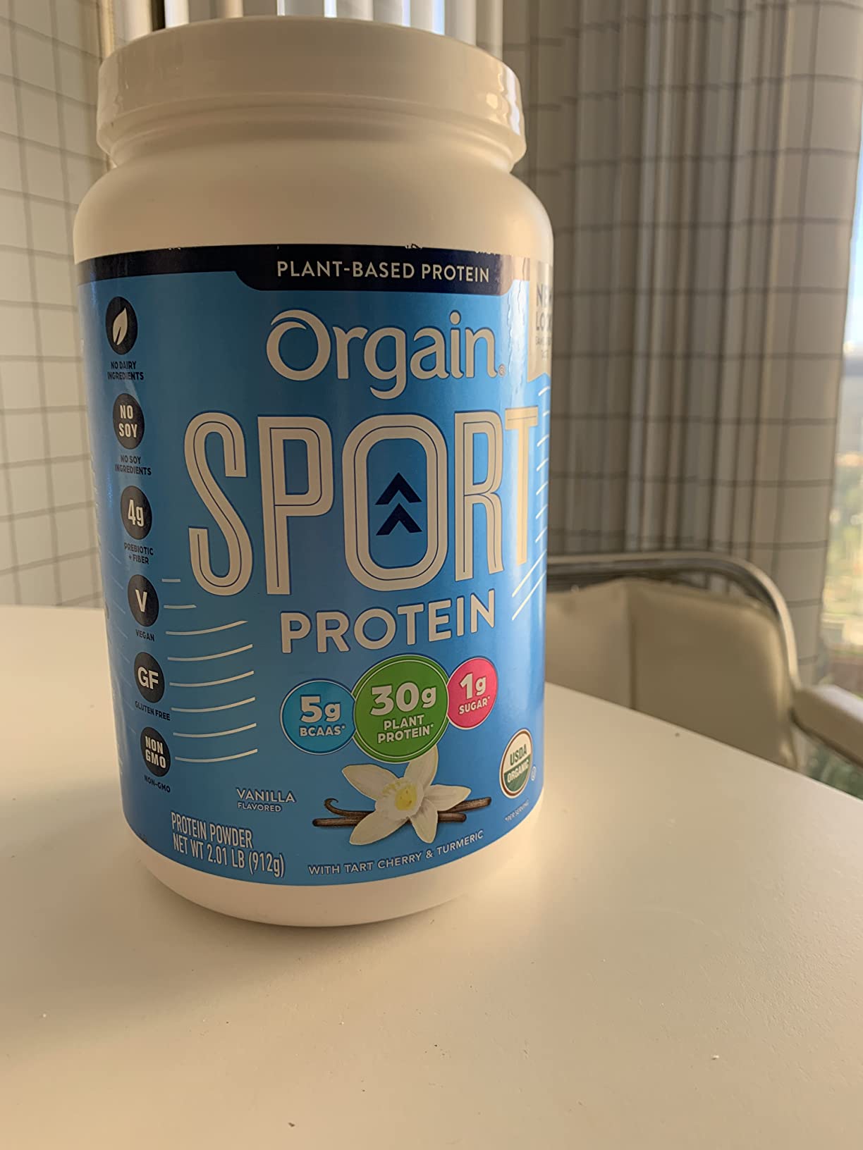 Orgain Organic 30g Vegan Plant Protein Powder, Vanilla, 9g EAAs + BCAAs, High Plant Protein, 4g Prebiotic + Fiber, 1g Sugar, Pre-Workout, Muscle Support + Recovery - 2.01lb customer photo 1