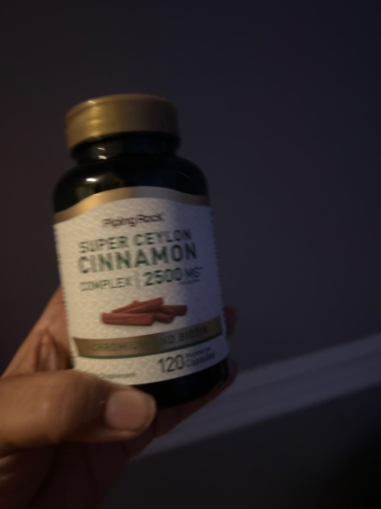 Piping Rock Ceylon Cinnamon Capsules | 120 Pills | Complex Supplement with Chromium and Biotin | Vegetarian, Non-GMO, Gluten Free customer photo 1