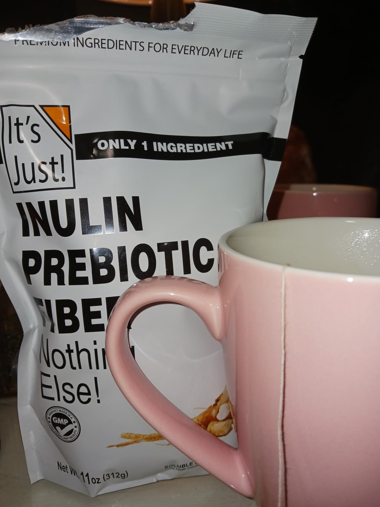 It's Just! - Inulin Prebiotic Fiber, Water Soluble, Chicory Root Powder, Promotes Gut Health, Made in USA, Product of Belgium, Vegan/Keto Friendly customer photo 2