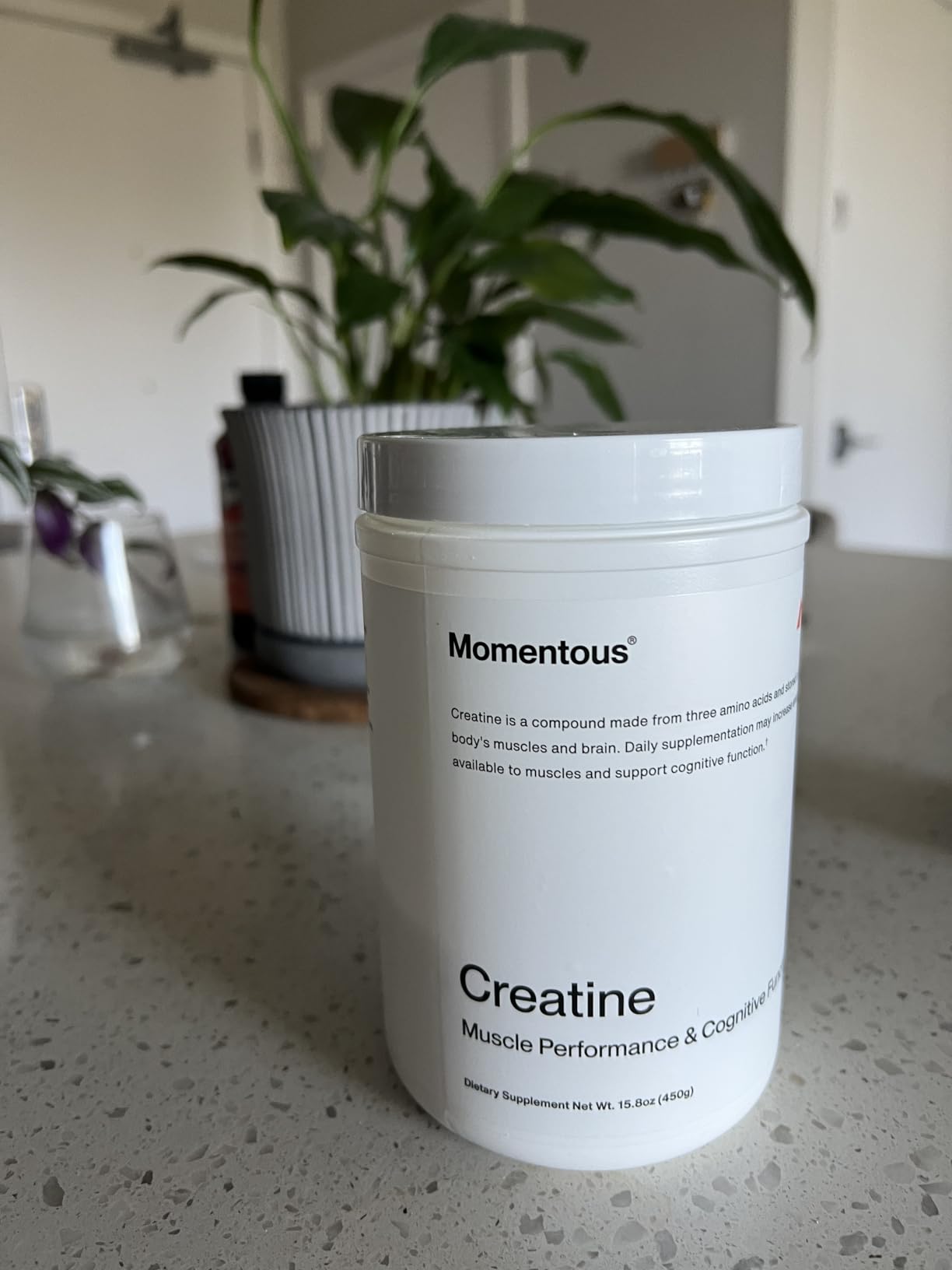 Momentous Creatine Monohydrate Powder - Supports Strength, Lean Muscle, & Recovery - NSF Certified for Sport - 5g per Serving - 90 Servings customer photo 1
