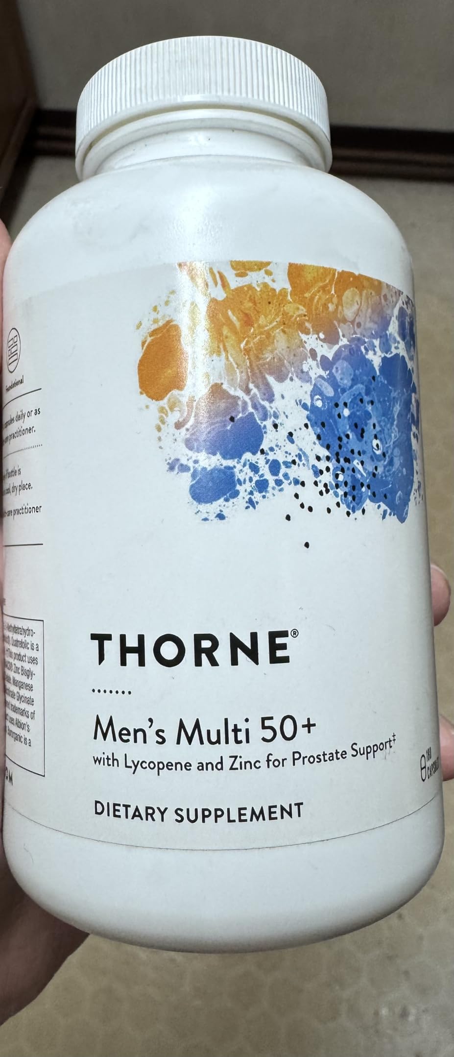 THORNE - Men's Multi 50+ - Comprehensive Daily Multi with Vitamins A, B6, B12, C, D, E, Zinc & More - Support Heart, Brain, Prostate, Muscle & Immune Health* - Third-Party Certified - 180 Capsules customer photo 1