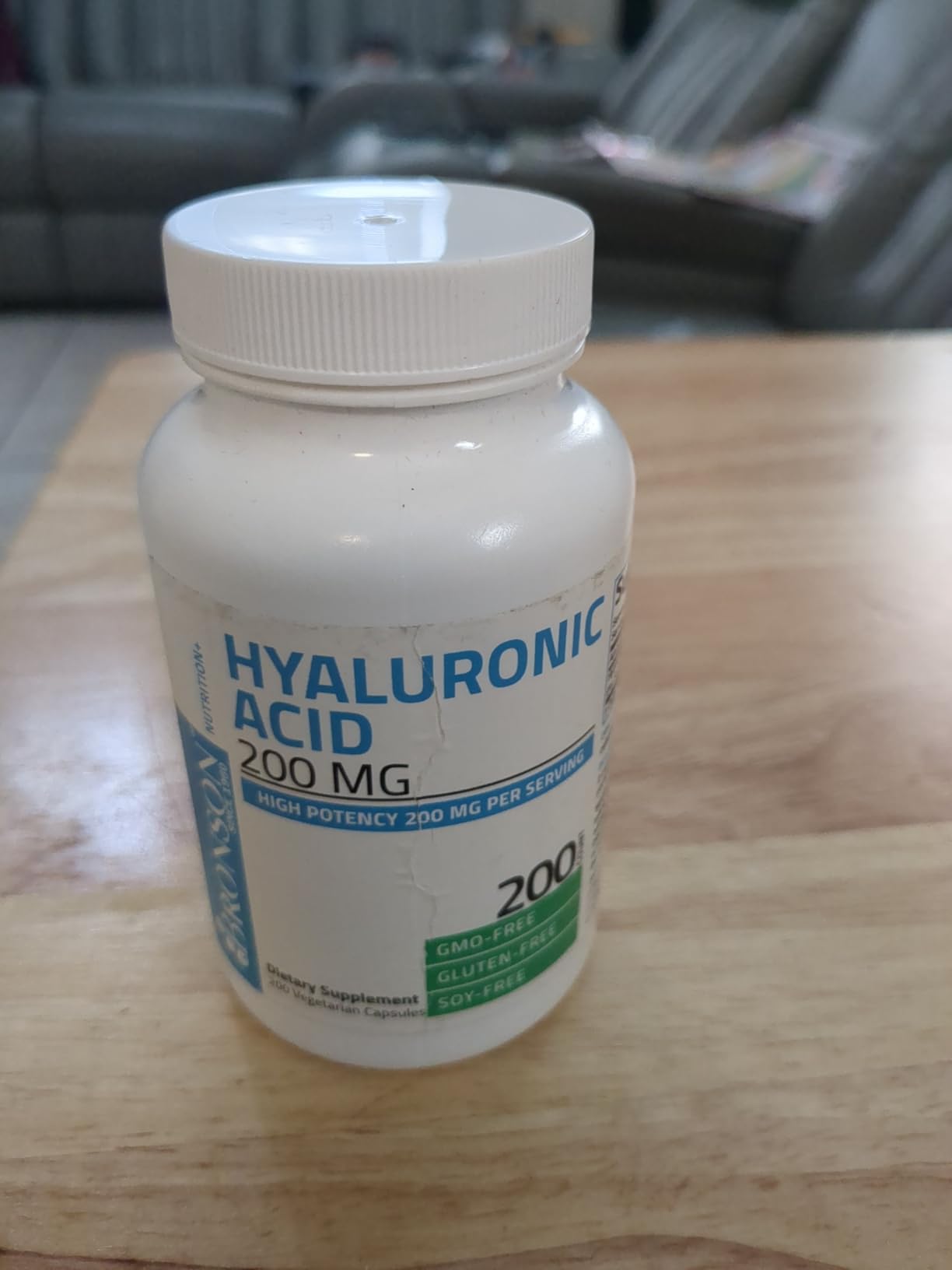 Bronson Hyaluronic Acid 200 MG High Potency Joint Health & Healthy Skin Support, Non-GMO, 100 Vegetarian Capsules customer photo 1