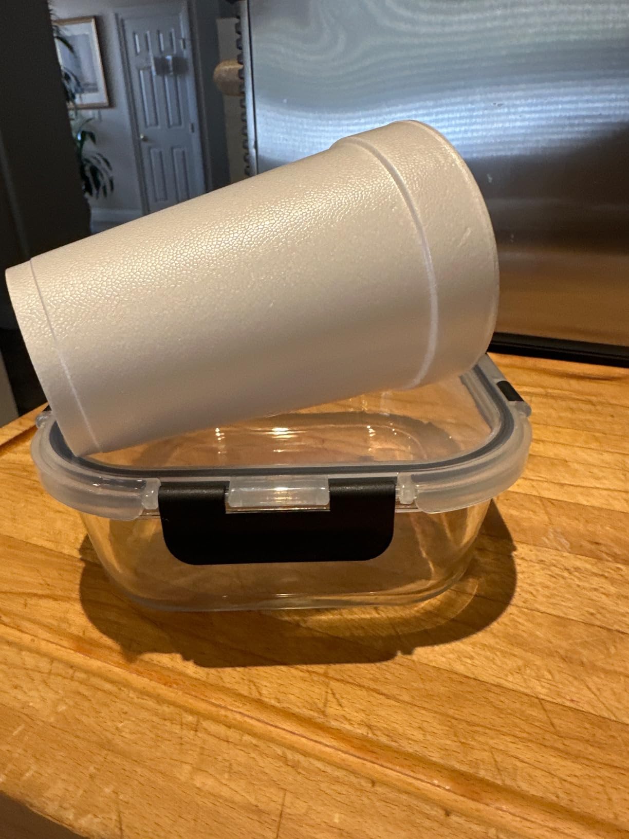 Razab 2 PC 1200ML / 41 Oz Glass Food Storage Containers with Lids - Airtight & Leakproof - Microwave/Oven/Freezer Safe - BPA Free - Ideal for Meal Prep, Storing Leftover & Lunch customer photo 2