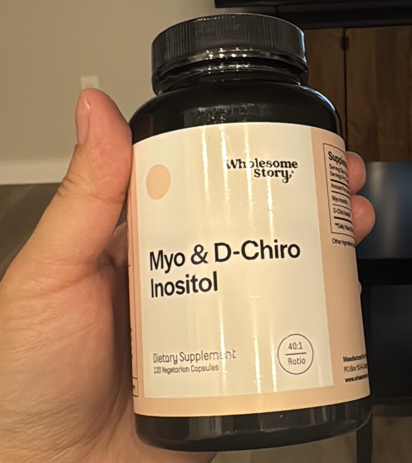 Myo-Inositol & D-Chiro Inositol Capsules with MTHF, Folate, Vitamin D| Support for Ovarian Function, Hormone Balance, & Homocysteine Levels | Fertility Supplements for Women | 40:1 Ratio customer photo 1