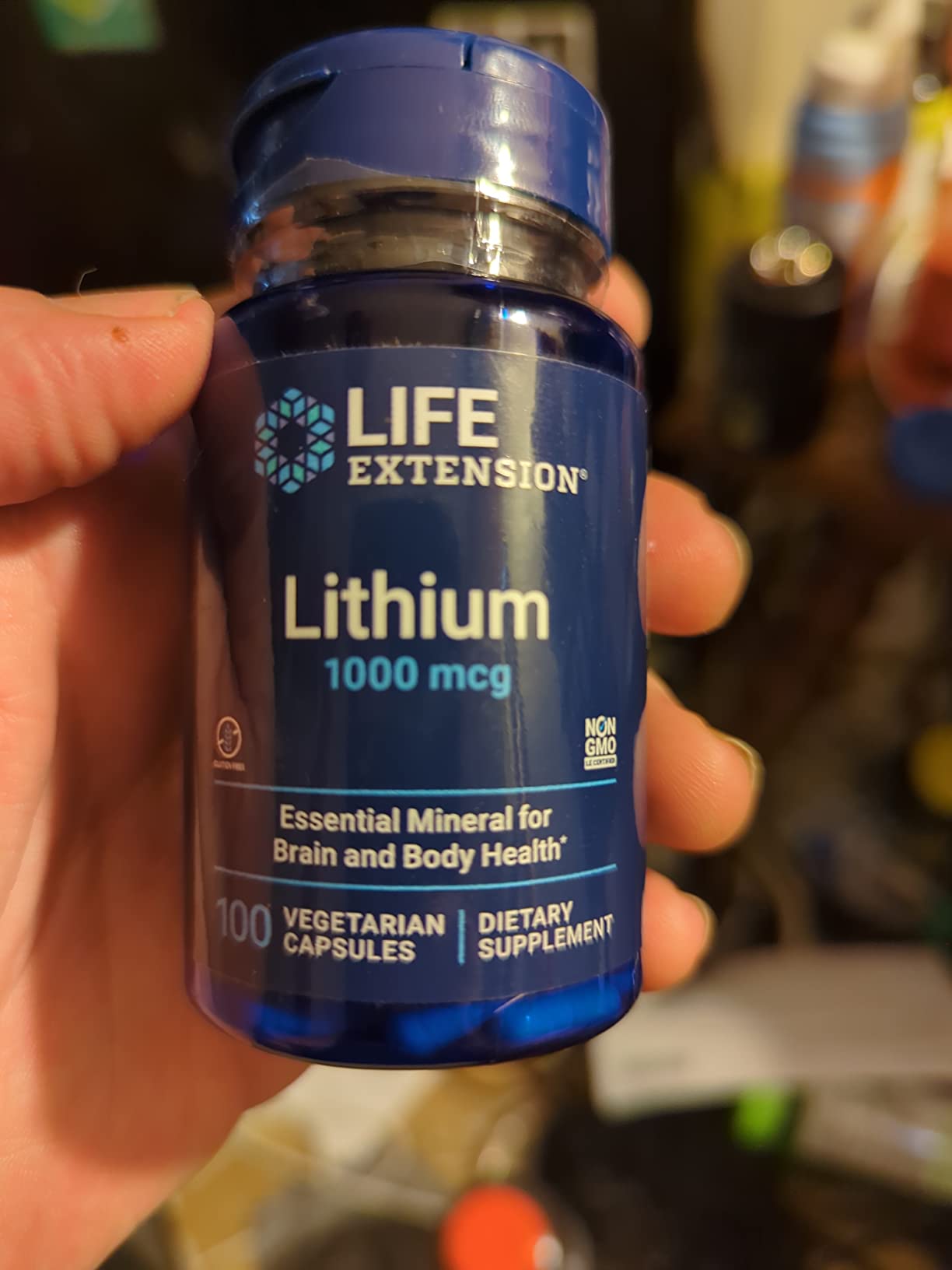 Life Extension Lithium, 1000 mcg - Lithium Orotate - Helps Maintain Cognitive Function & Memory - Low-Dose Formula - Non-GMO, Gluten-Free, Vegetarian - 100 Capsules customer photo 2