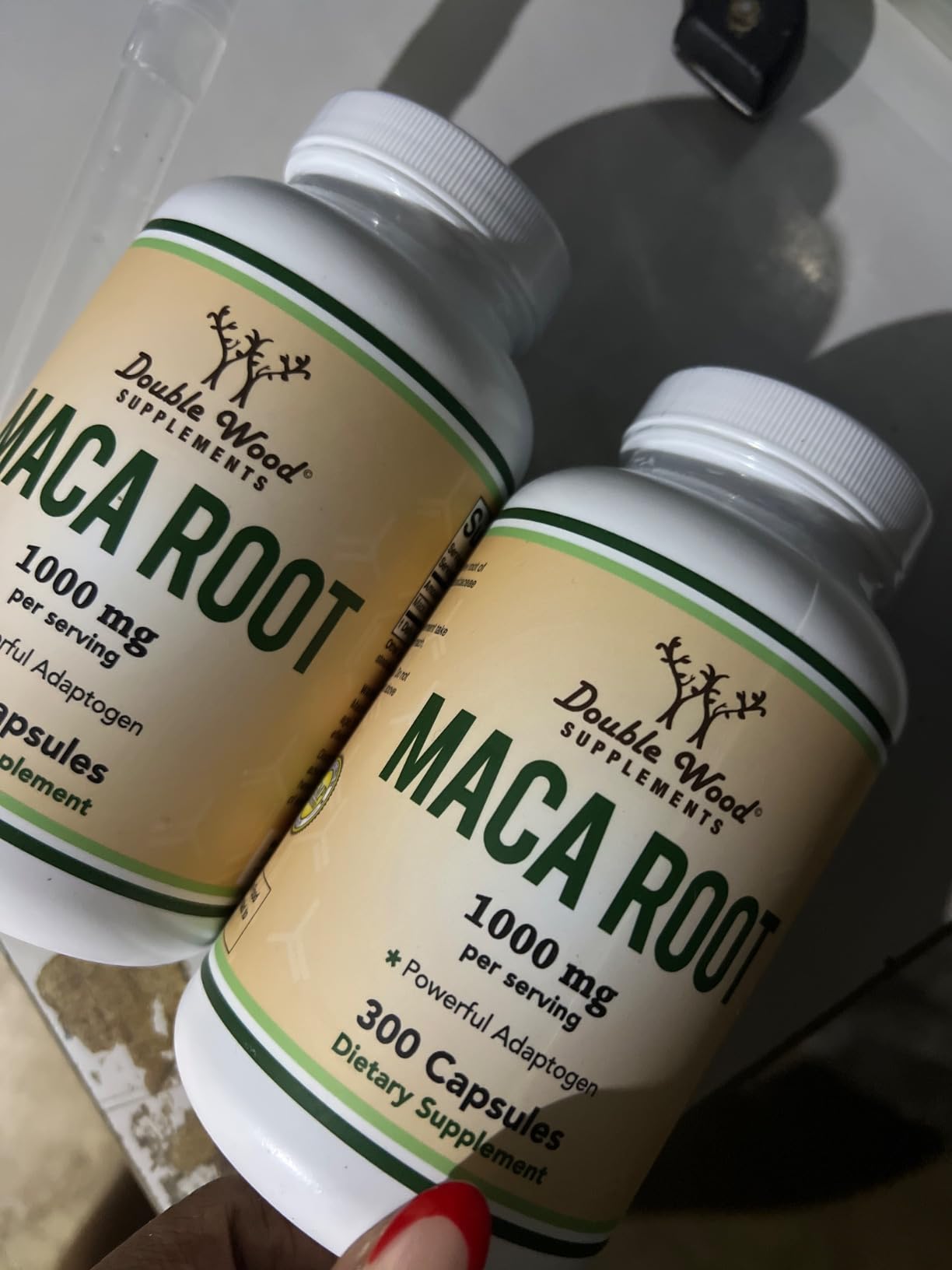 Maca Root Capsules for Women and Men, 300 Count (1,000mg of Black, Red, Yellow Maca Powder per Serving) Grown in Peru (for Energy, Performance, Motivation) by Double Wood customer photo 2