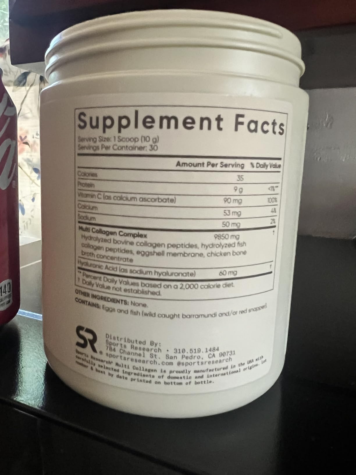 Sports Research Multi Collagen Protein Powder (Type I, II, III, V, X) with Hyaluronic Acid + Vitamin C | 5 Types of Food Based Collagen, 30 Servings (Unflavored) customer photo 2