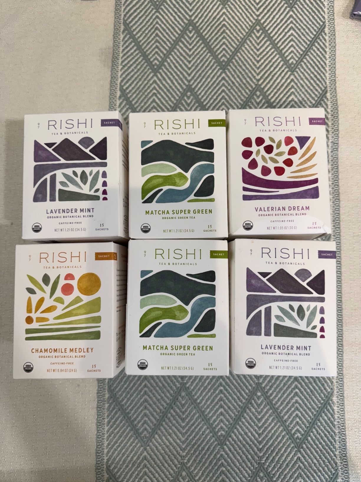 Rishi Tea Lavender Mint Herbal Tea - Organic, Caffeine Free Sachet Bags, Calming Lavender with Peppermint & Sage - 15 Count (Pack of 1) customer photo 1