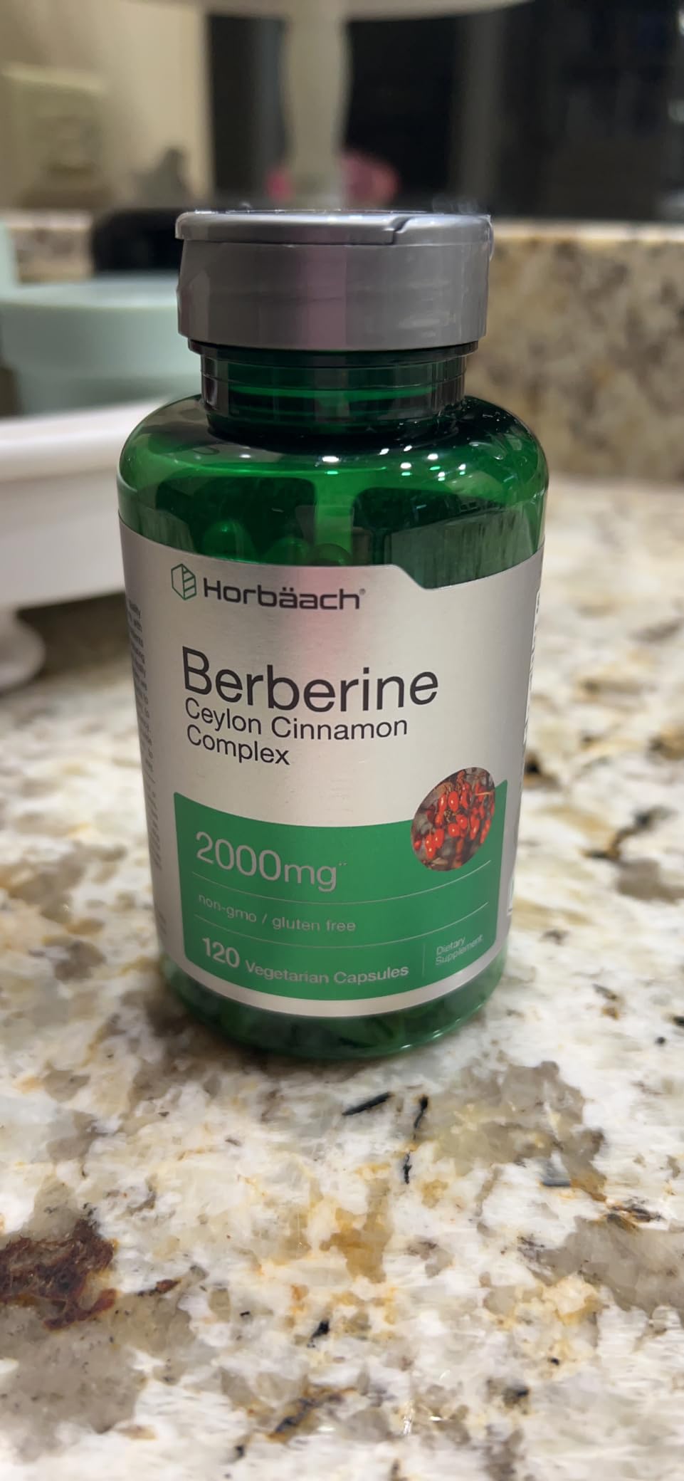 Horbaach Berberine with Ceylon Cinnamon | 120 Veggie Capsules | Vegetarian, Non-GMO & Gluten Free Supplement | Berberine Complex customer photo 2