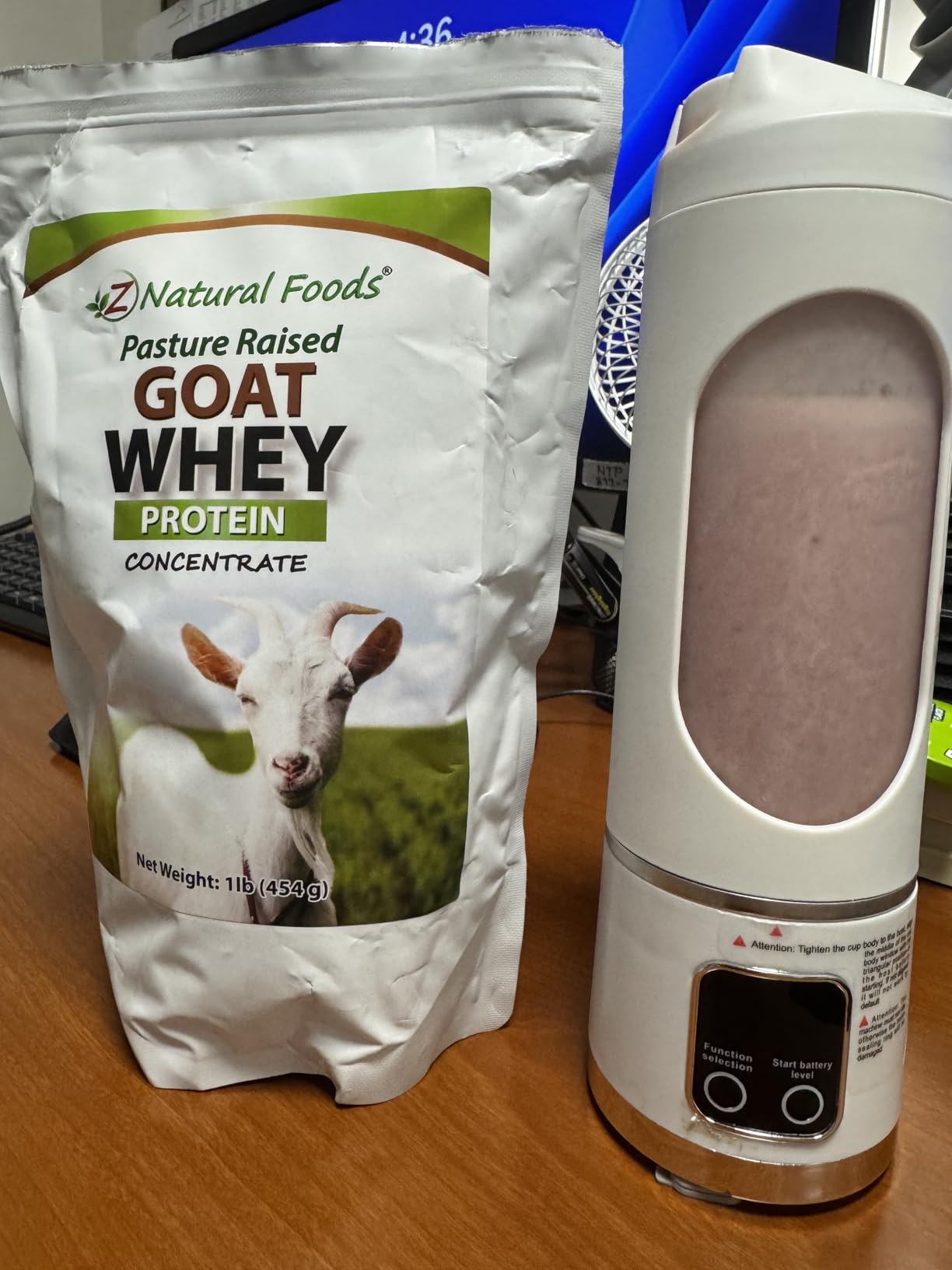 Z Natural Foods Goat Whey Protein Powder Concentrate - Undenatured, Unflavored, Pasture Raised Whey customer photo 2
