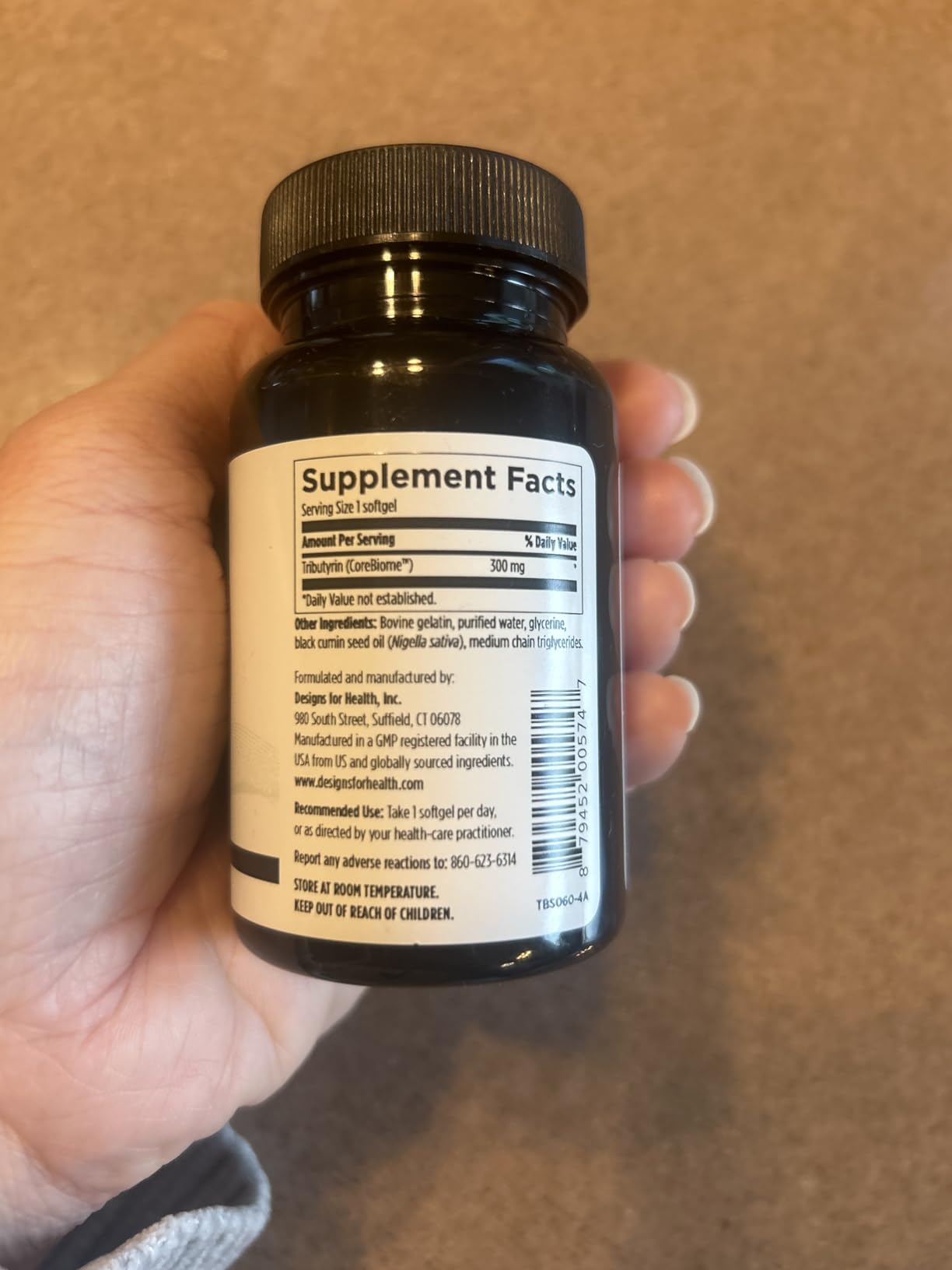 Designs for Health Tri-Butyrin Supreme - 3-in-1 Butyric Acid (Butyrate) Postbiotics for Gut Health & Gut Permeability Support - Tributyrin Supplement with Odor-Minimizing Innovation (60 Softgels) customer photo 2