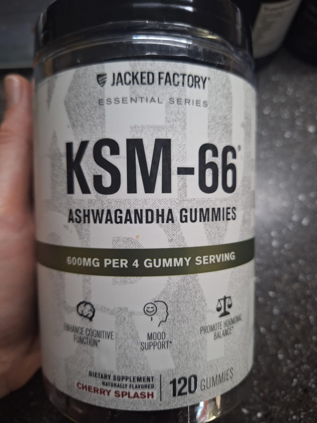 Jacked Factory Ashwagandha Root Extract (KSM-66 Ashwagandha) w/ 5% Withanolides - Supplement for Natural Stress Relief, Cognitive Function, Vitality, and Mood Support - 60 Veggie Capsules customer photo 1