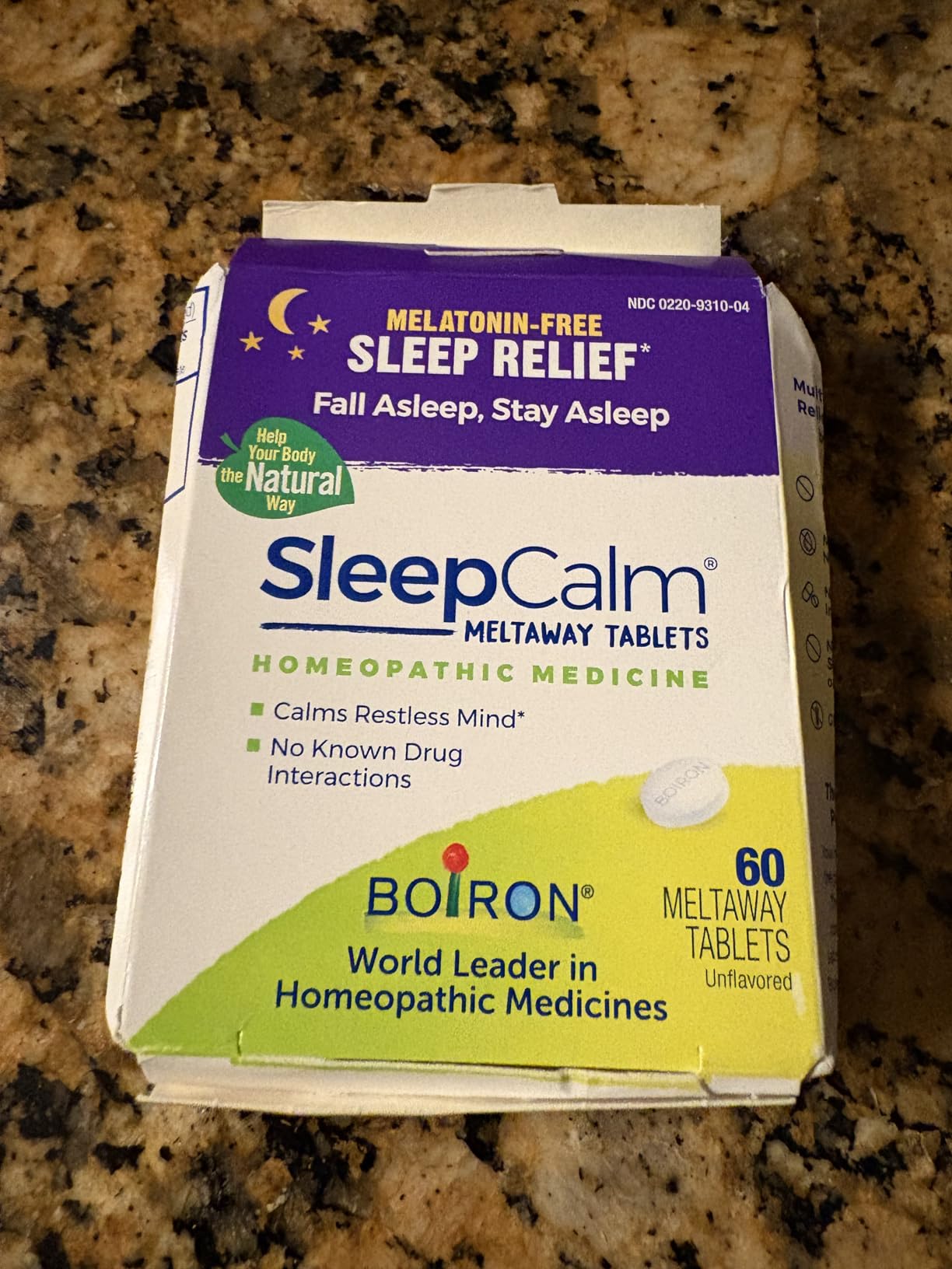 Boiron SleepCalm Sleep Aid for Deep, Relaxing, Restful Nighttime Sleep - Melatonin-Free and Non Habit-Forming - 60 Count customer photo 1