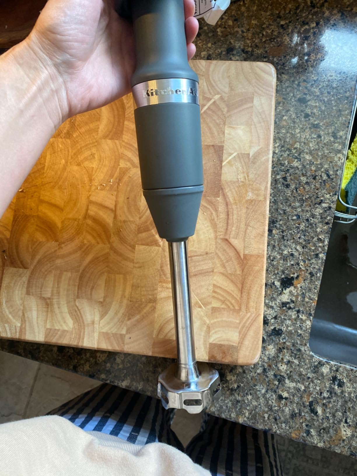 KitchenAid Variable Speed Corded Hand Blender KHBV53, Charcoal Grey customer photo 1