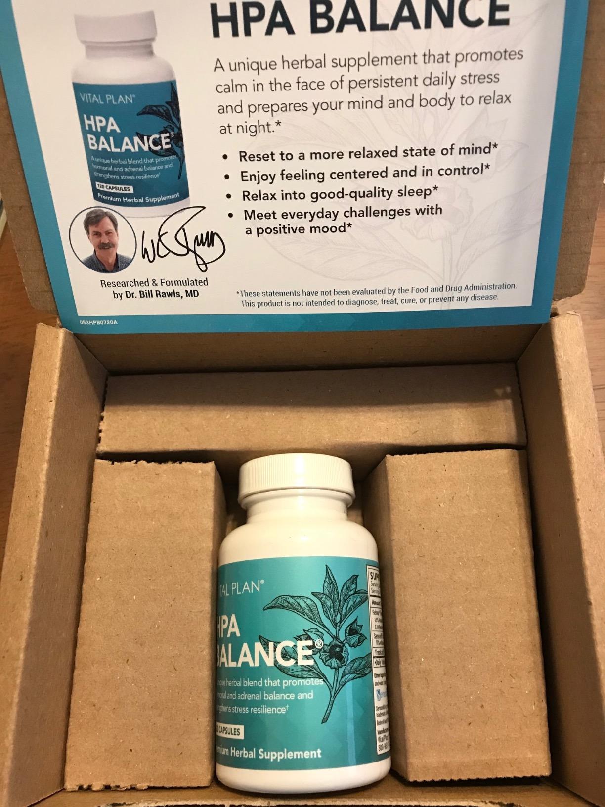 Vital Plan HPA Balance Adrenal Supplement by Dr. Bill Rawls - Adrenal, Mood & Hormone Support for Women & Men w/Sensoril Ashwagandha, Relora & L-Theanine customer photo 1