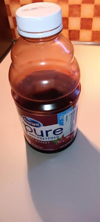Ocean Spray Pure Unsweetened Tart Cherry, 100% Tart Cherry Juice, 32 Fl Oz Bottle customer photo 2