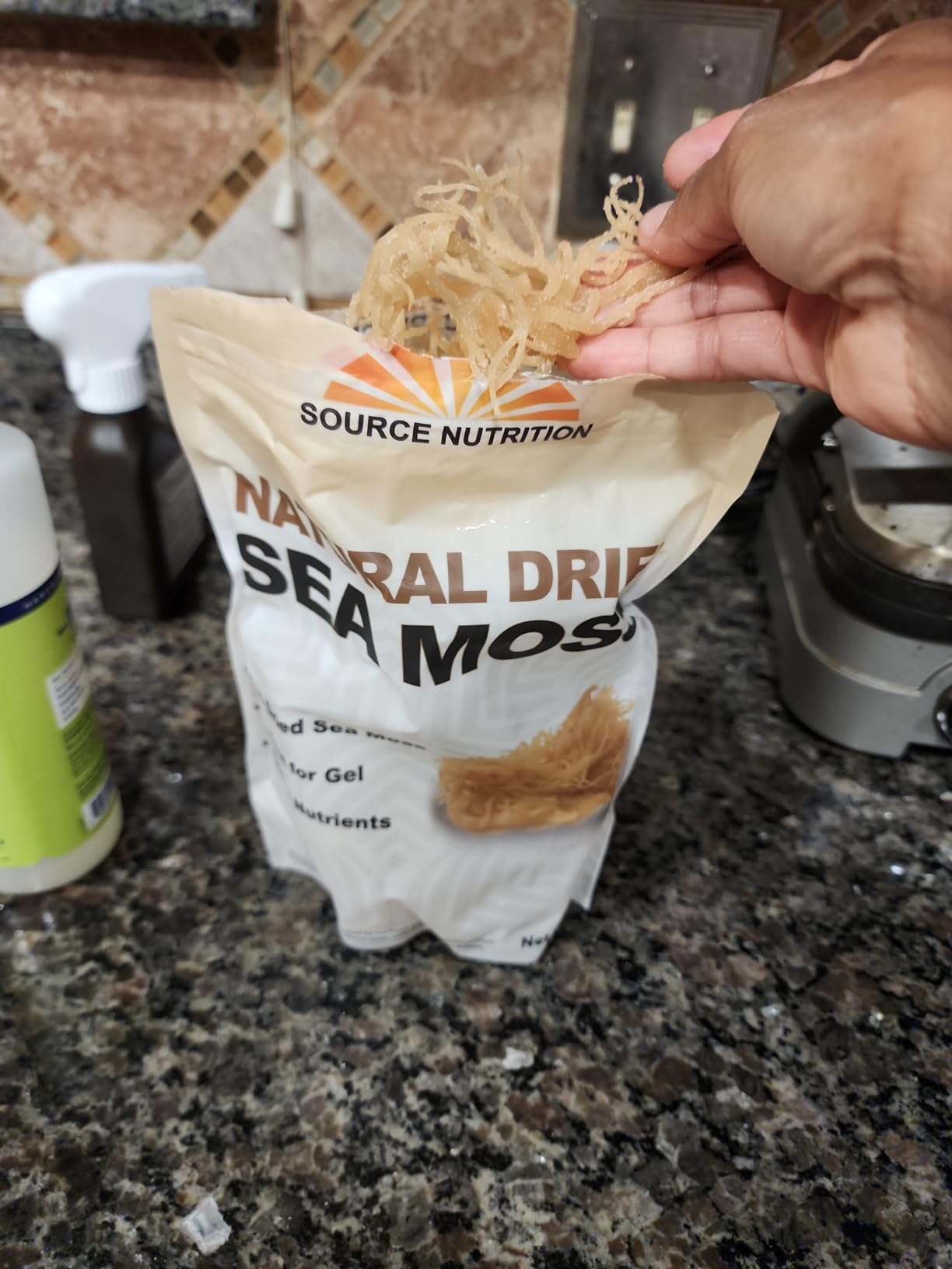 1 lb Wild Crafted Raw Sea Moss - Perfect for Gel & Smoothies, Clean Ocean Harvest, Hand Picked & Sun Dried - Bulk Irish Moss Superfood customer photo 2