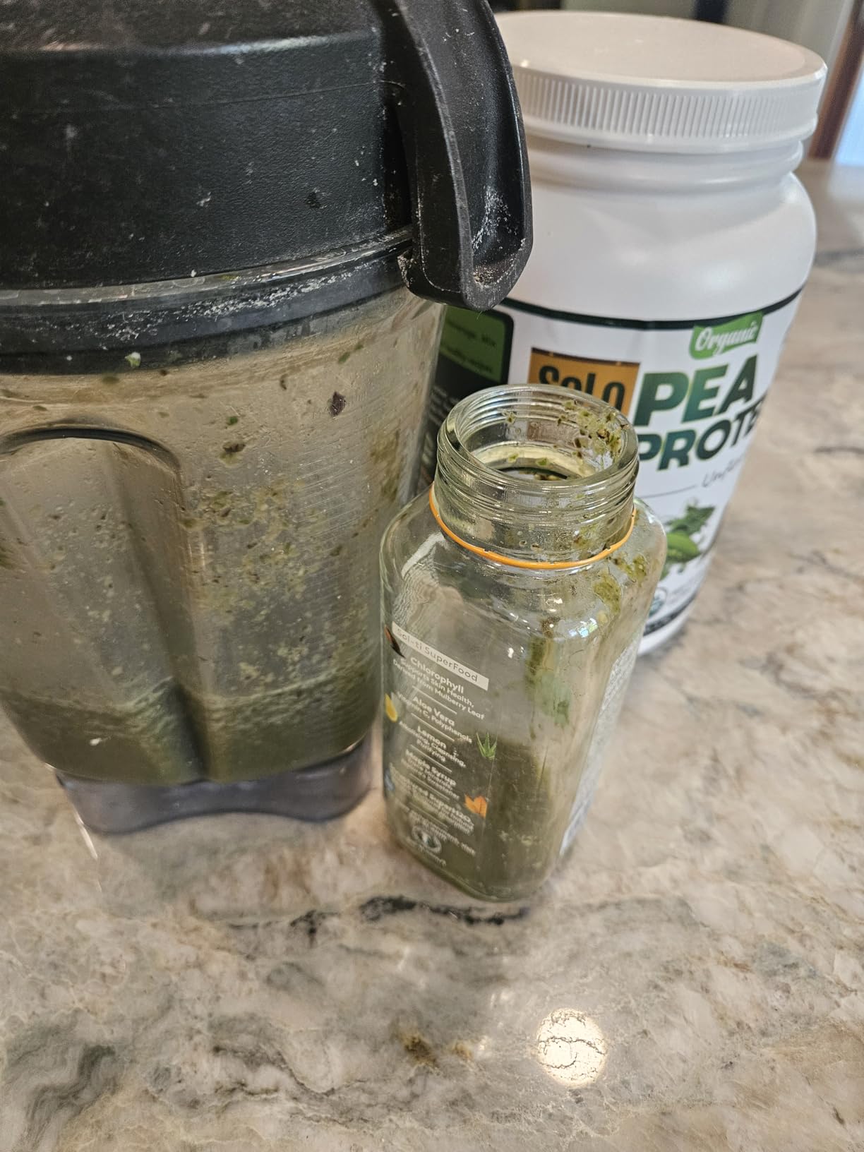 SOLO Organic Pea Protein Isolate, Low in Sodium, Canada Grown Peas, 100% Vegan, Non-GMO, Unflavored Plant Based Protein Powder with BCAA, Keto & Paleo Friendly, Easy to Digest, No Additives (2.7 lbs) customer photo 1