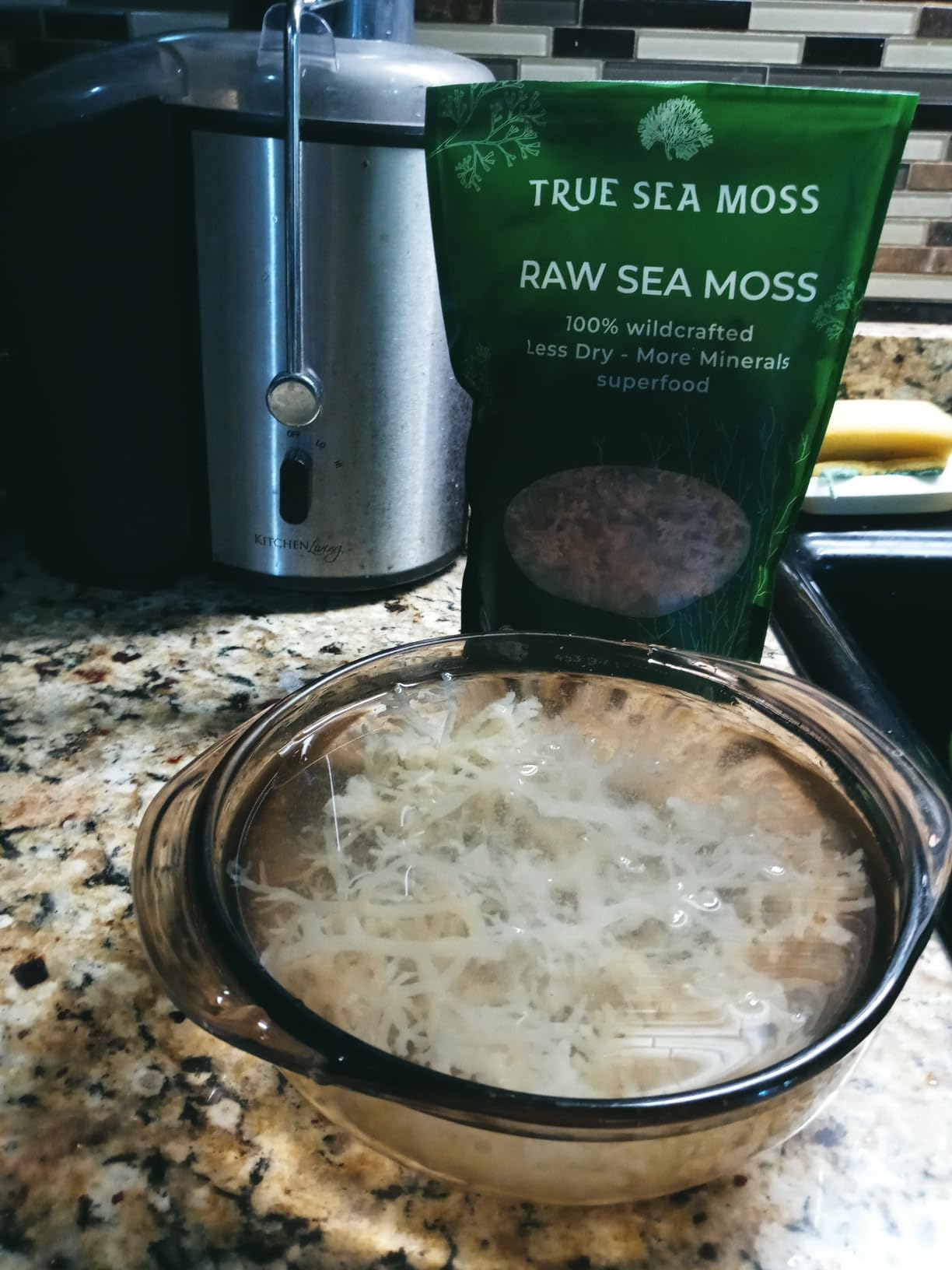 TrueSeaMoss Raw Irish Sea Moss - Wildcrafted Sun-Dried Seaweed for Homemade Gel - 16oz (1 lb) Makes Up to 200oz Gel - Atlantic Harvested customer photo 1