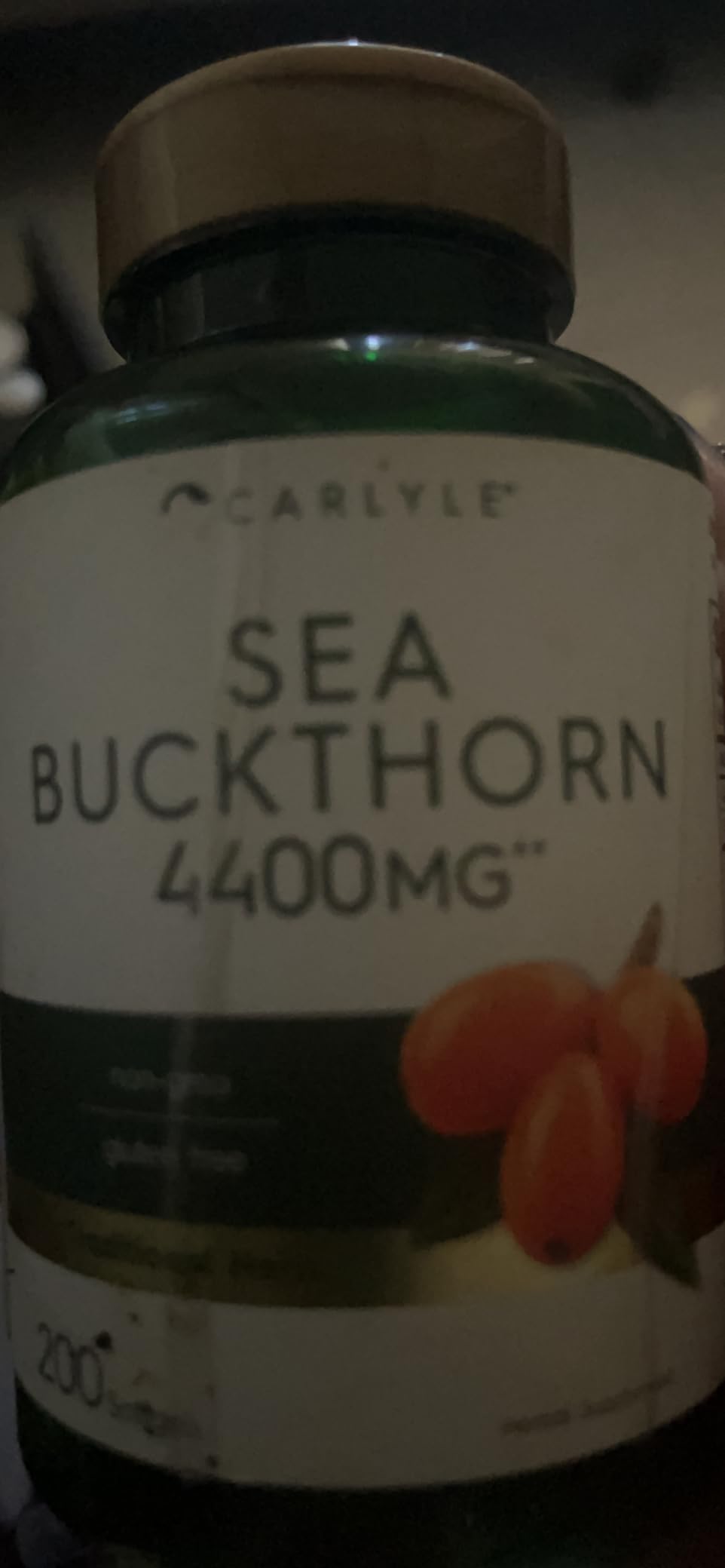 Carlyle Sea Buckthorn Oil Capsules | 200 Softgels | Non-GMO, Gluten Free | Sea Buckthorn Berry Oil Supplement customer photo 2