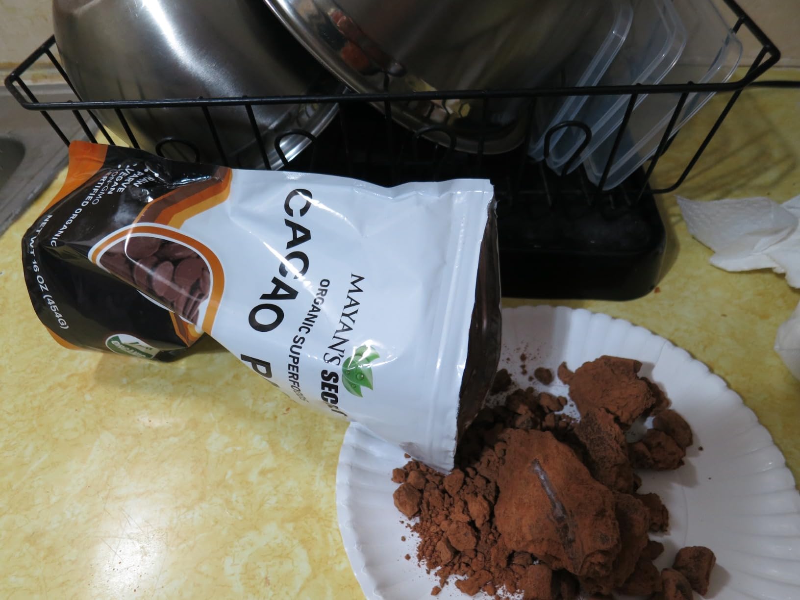 Cacao Paste Organic Raw Wafers Bulk 1 Pound Cacao Paste Unsweetened, Vegan customer photo 1