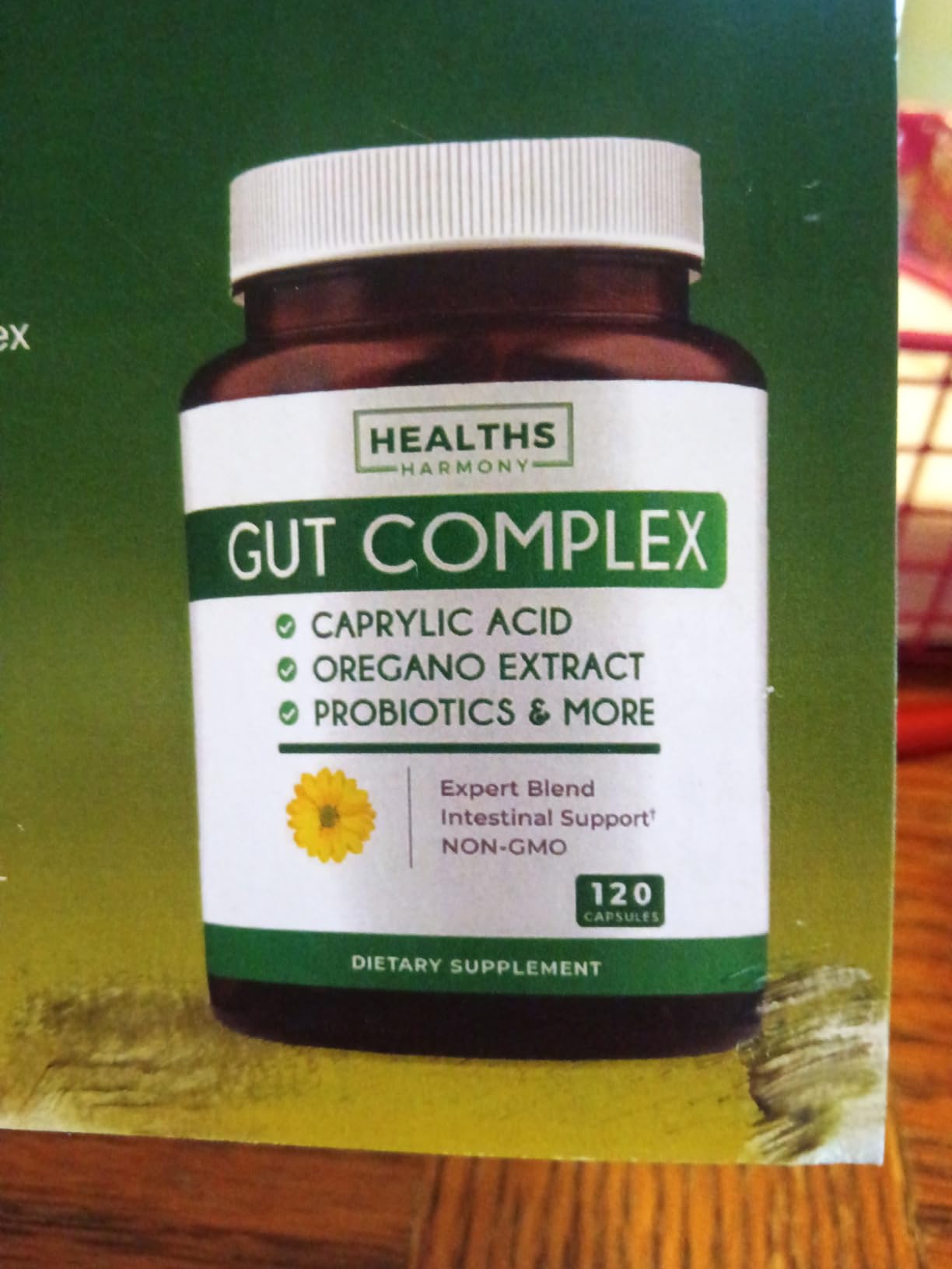 Candida Support (120 Capsules) - Caprylic Acid, Oregano Oil & Probiotics Help Maintain Already Normal Levels of Yeast and Candida - Vegetarian, Non-GMO Intestinal Supplement - Gut Cleanse customer photo 1